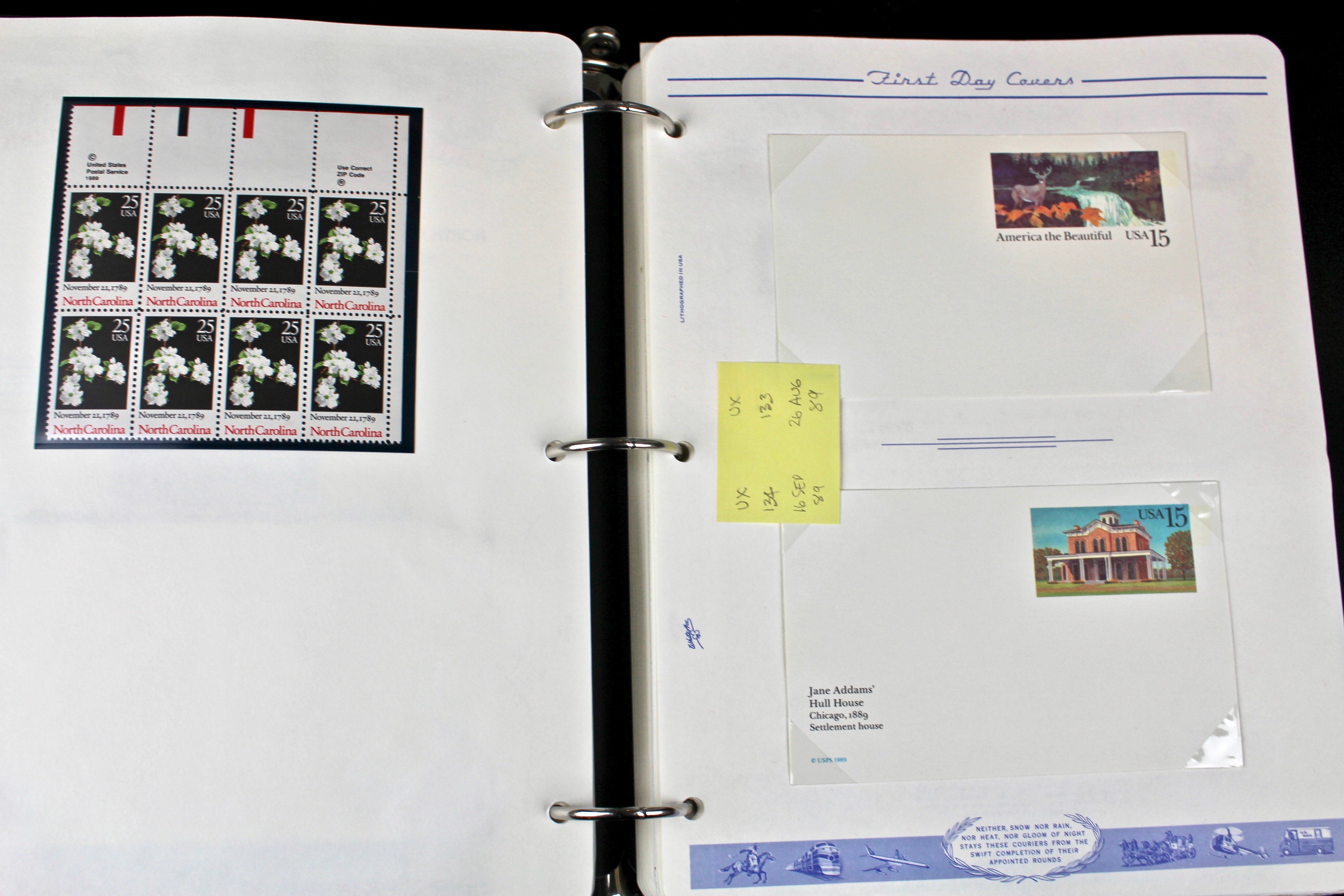 Three Albums of U.S. Postage Stamps and First Day Covers