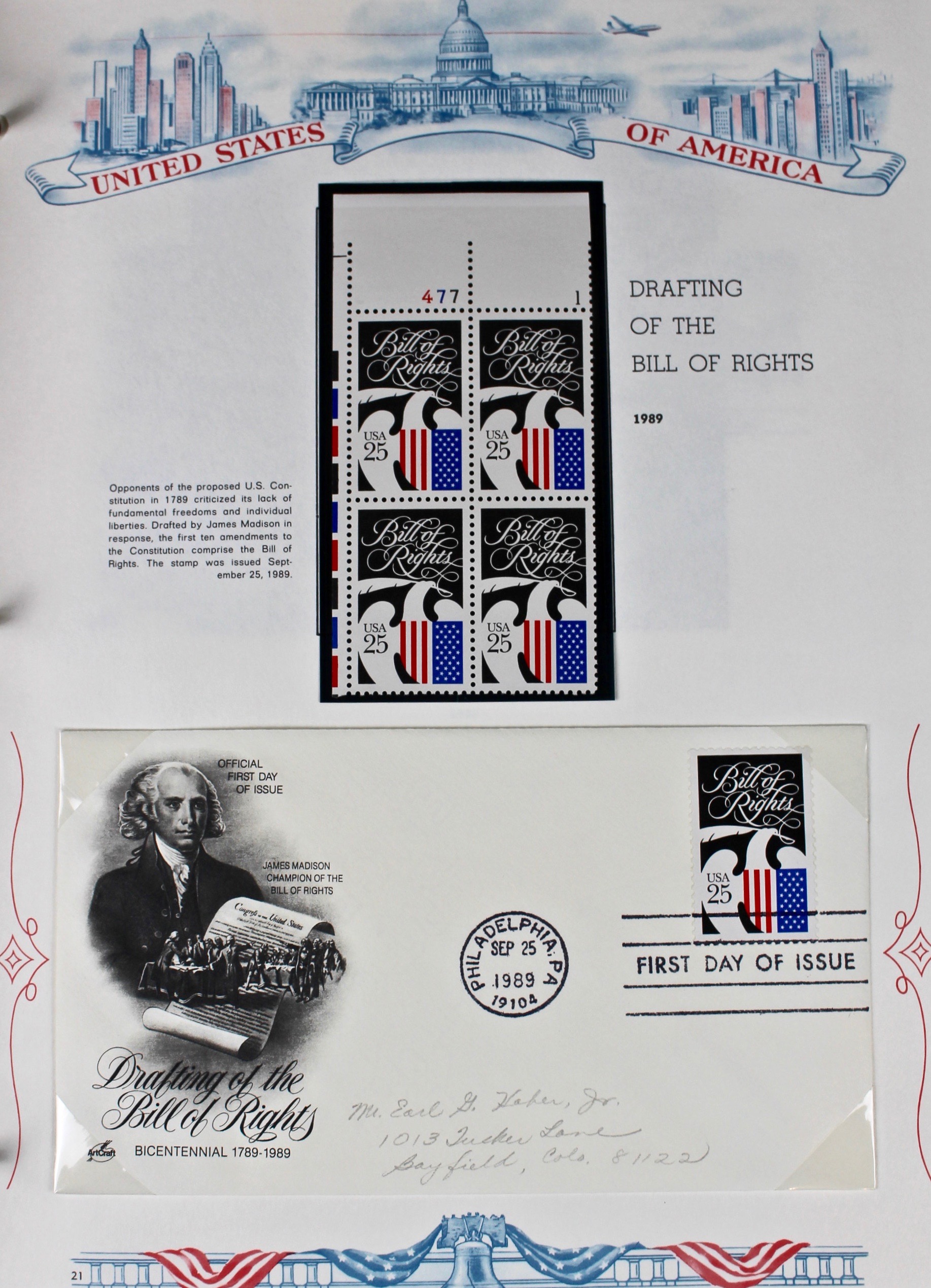 Three Albums of U.S. Postage Stamps and First Day Covers