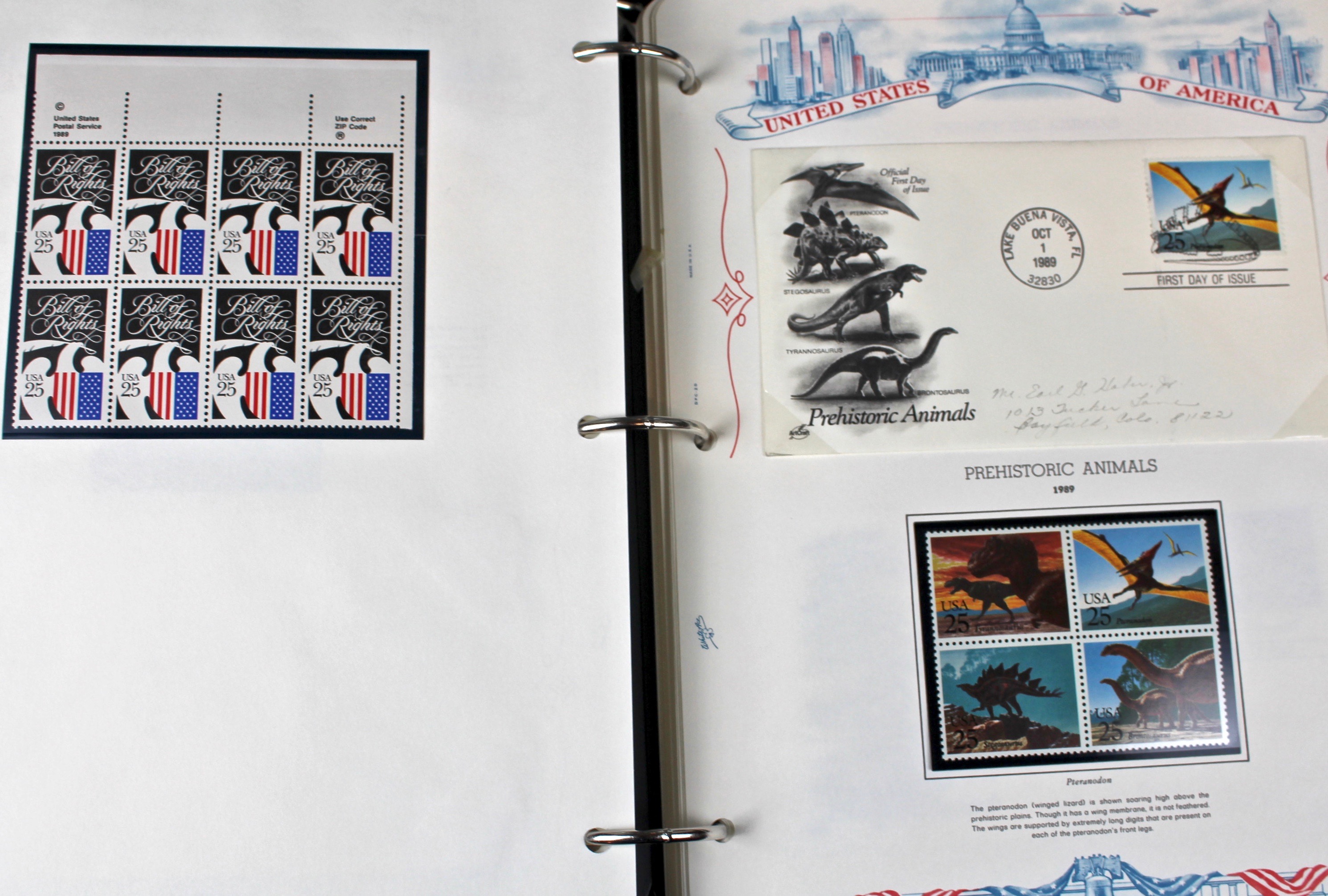 Three Albums of U.S. Postage Stamps and First Day Covers