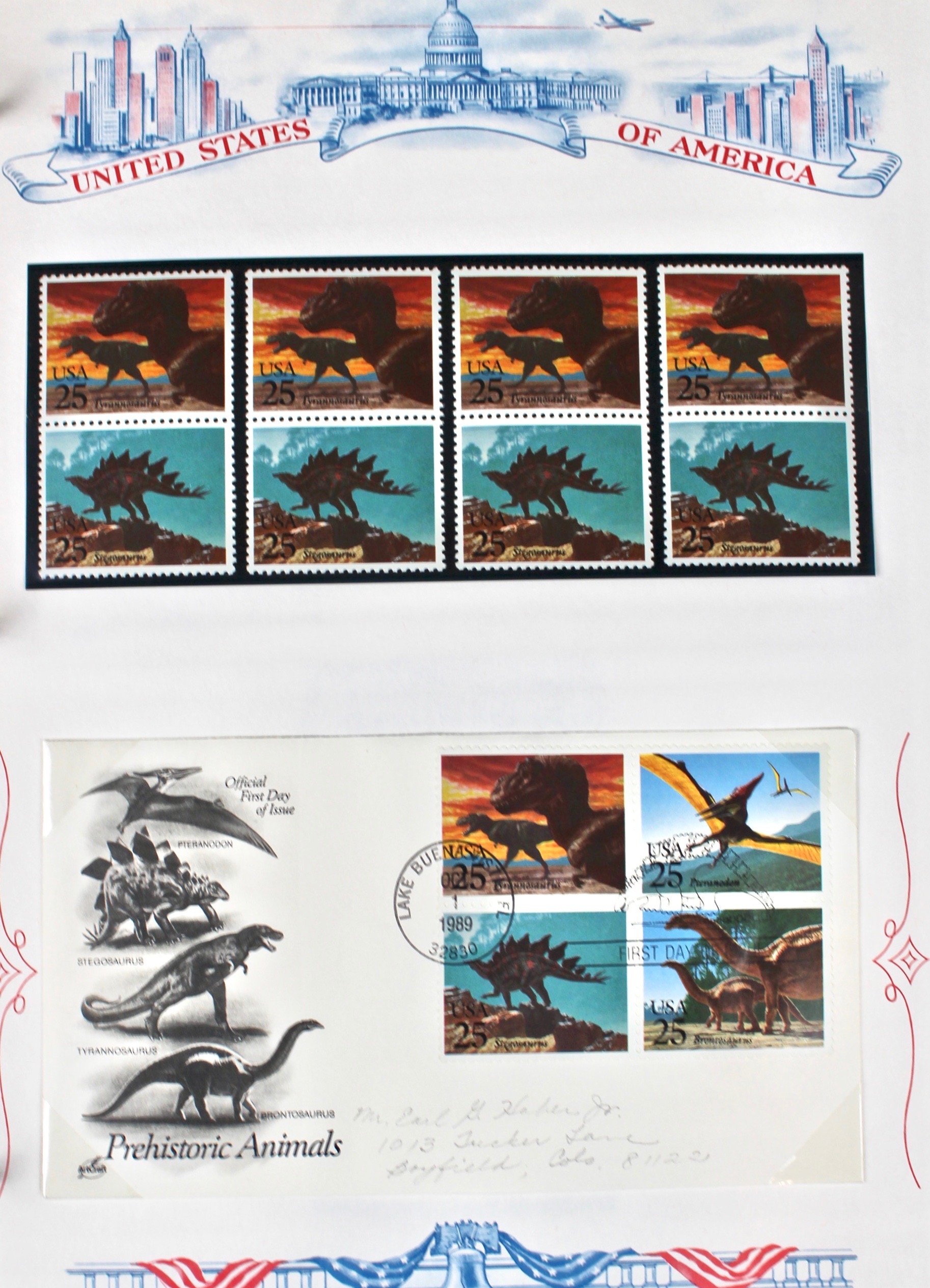Three Albums of U.S. Postage Stamps and First Day Covers