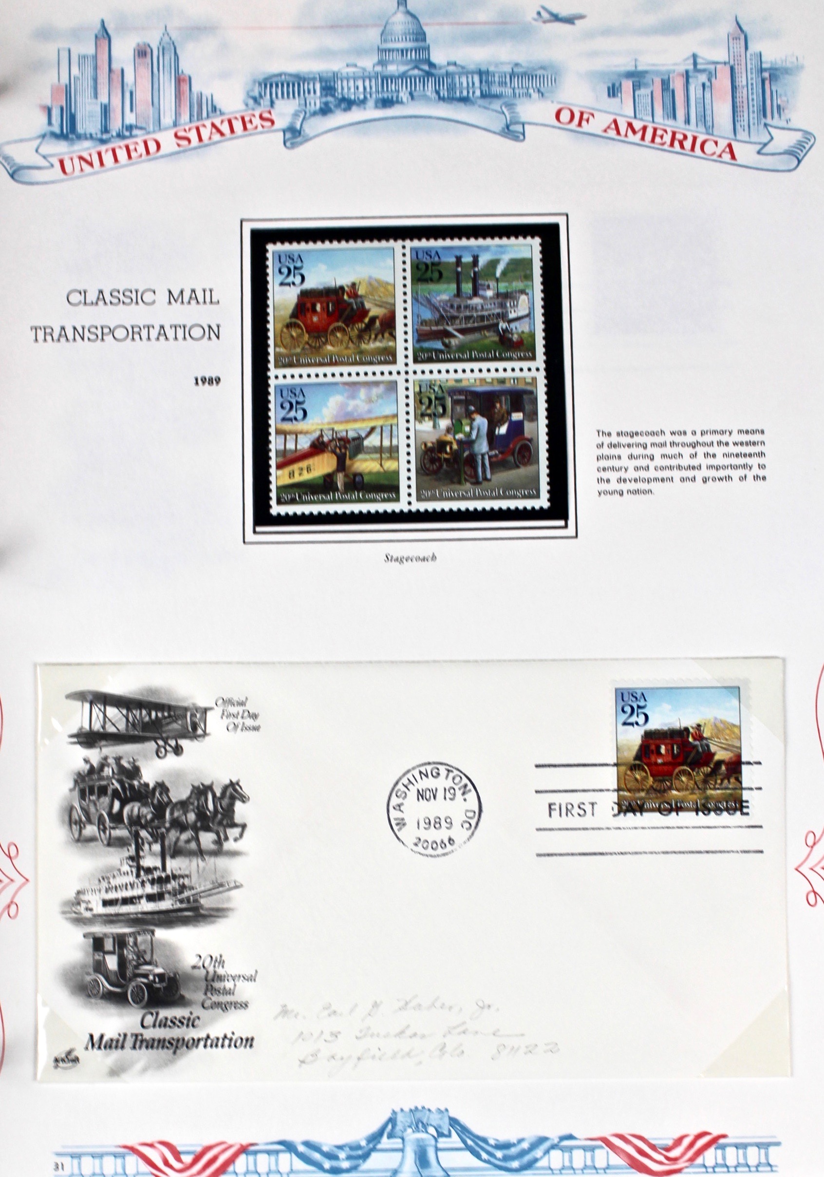Three Albums of U.S. Postage Stamps and First Day Covers