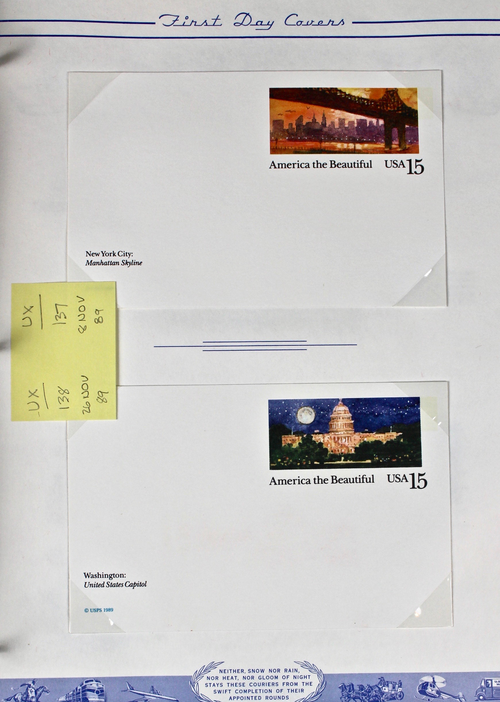 Three Albums of U.S. Postage Stamps and First Day Covers