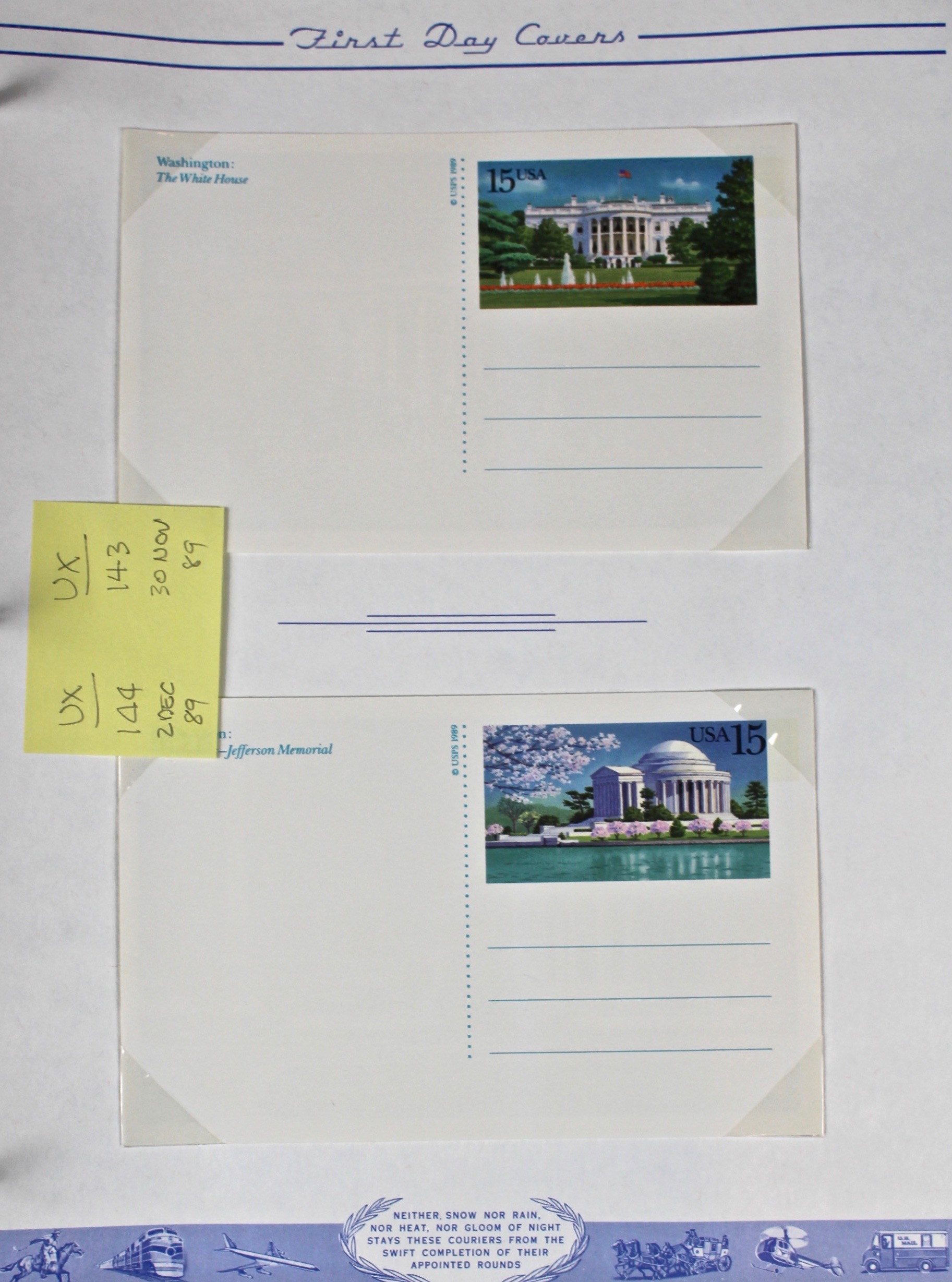 Three Albums of U.S. Postage Stamps and First Day Covers