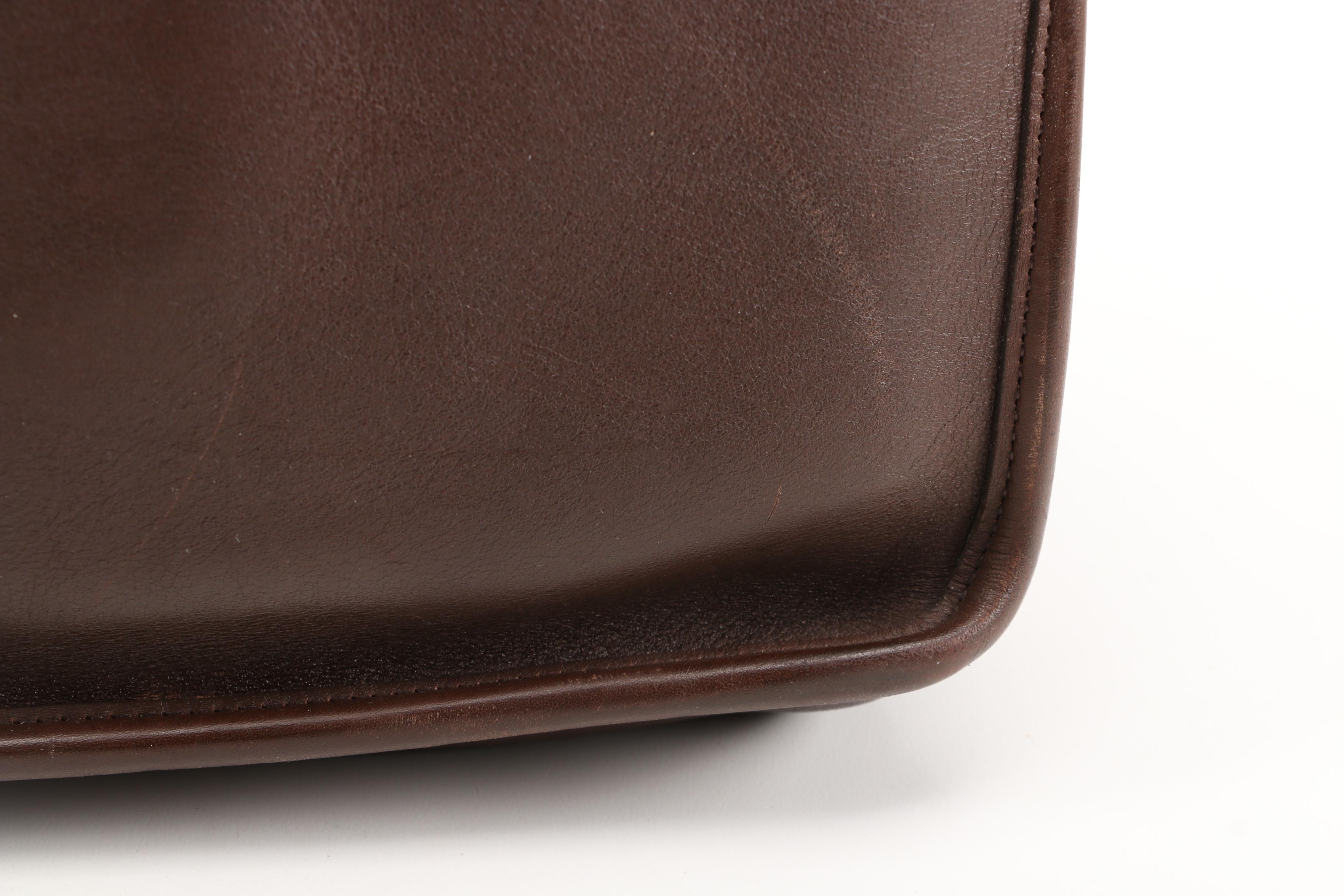 Coach Metropolitan Briefcase in Dark Brown Mocha Leather