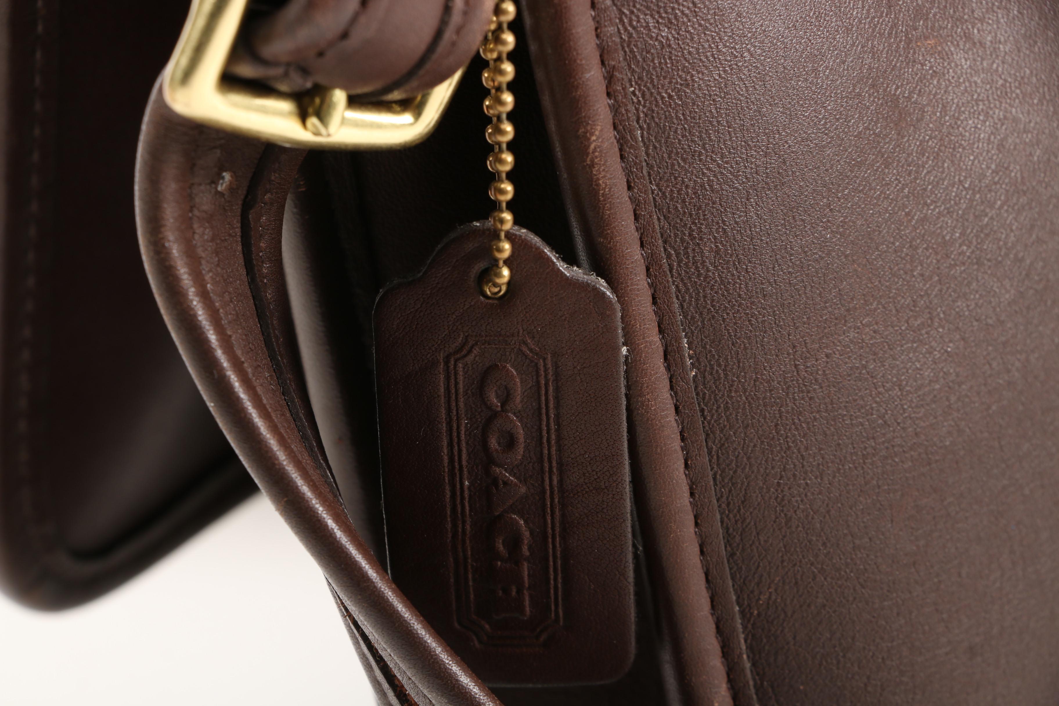 Coach Metropolitan Briefcase in Dark Brown Mocha Leather