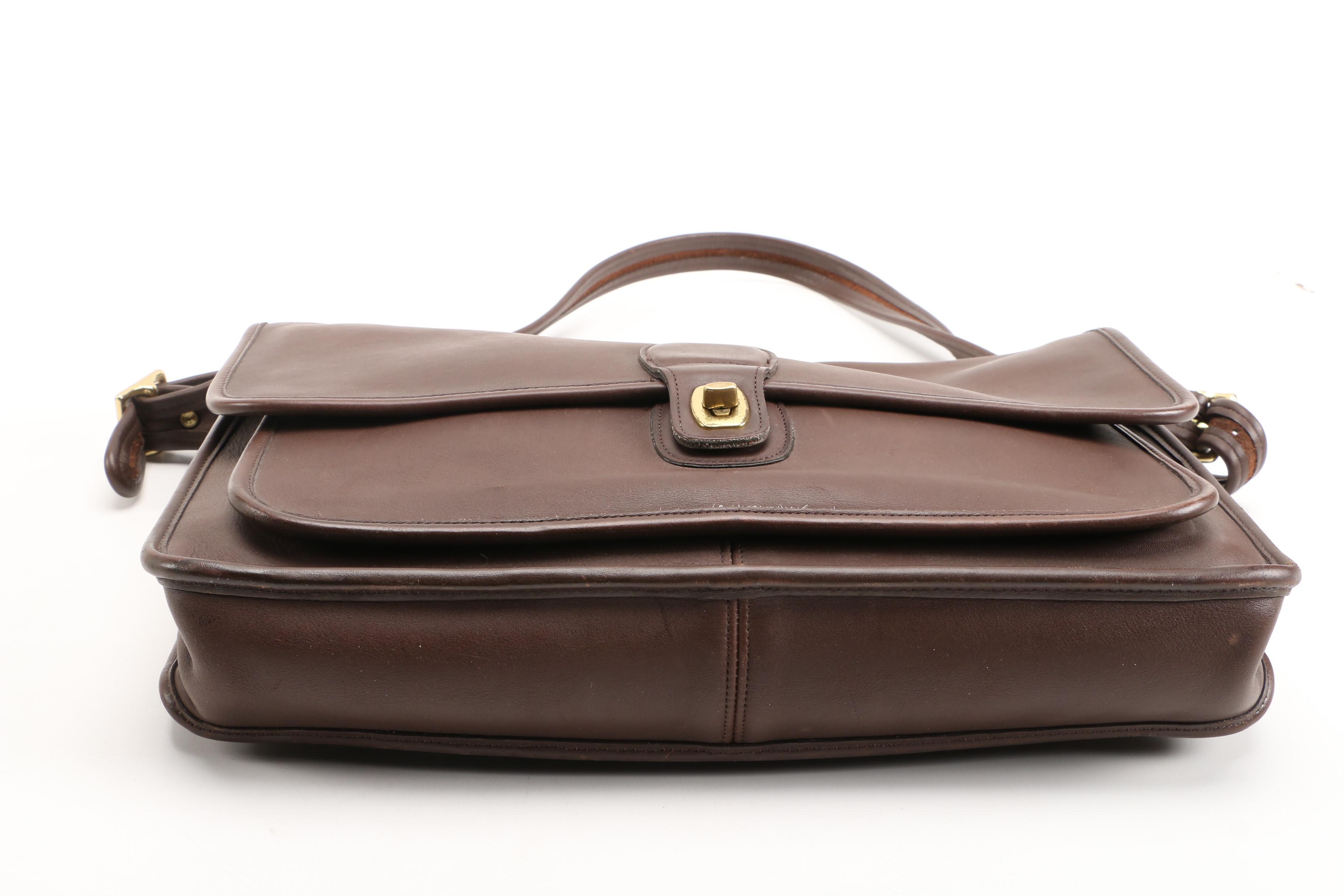 Coach Metropolitan Briefcase in Dark Brown Mocha Leather