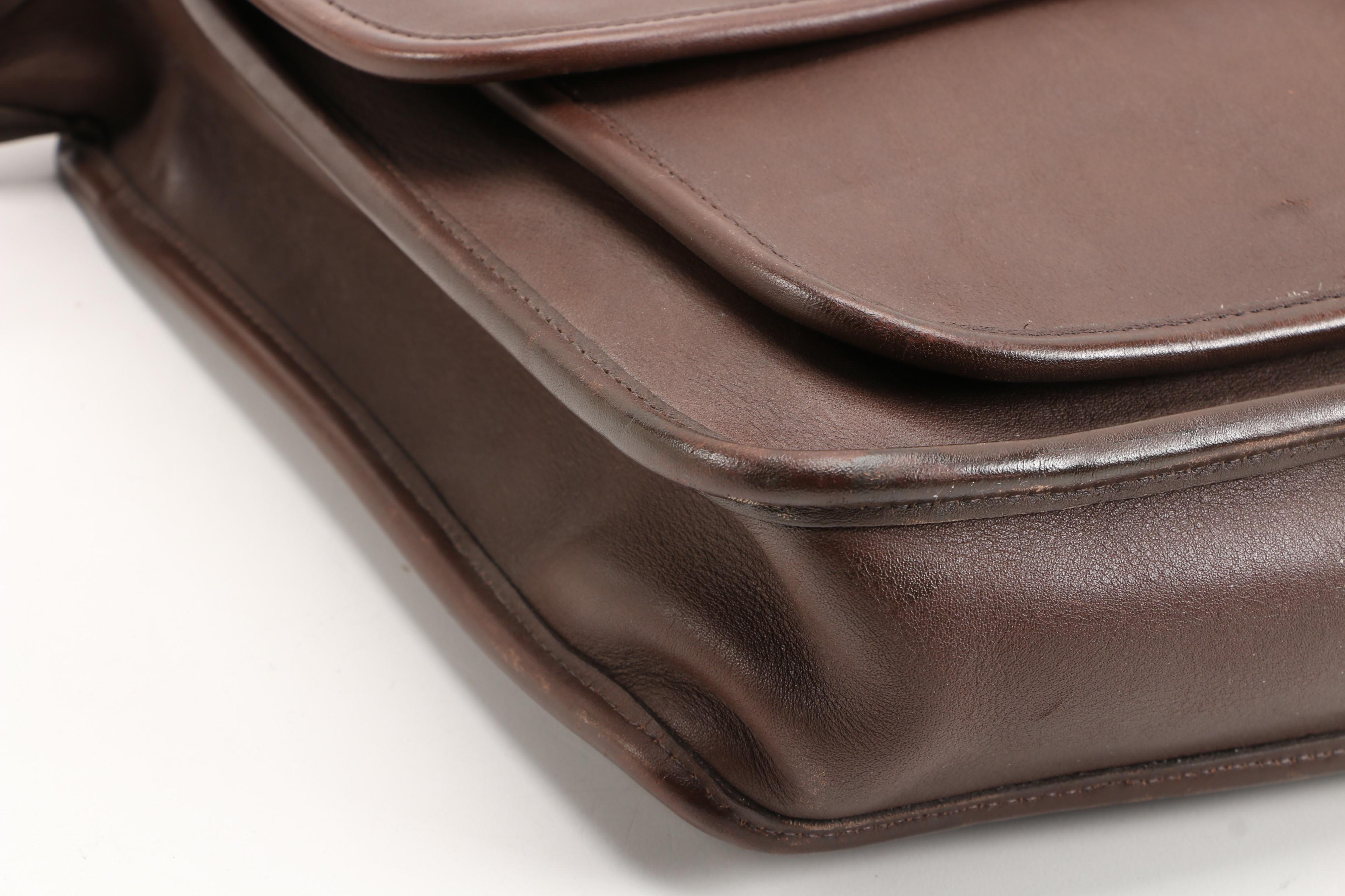 Coach Metropolitan Briefcase in Dark Brown Mocha Leather