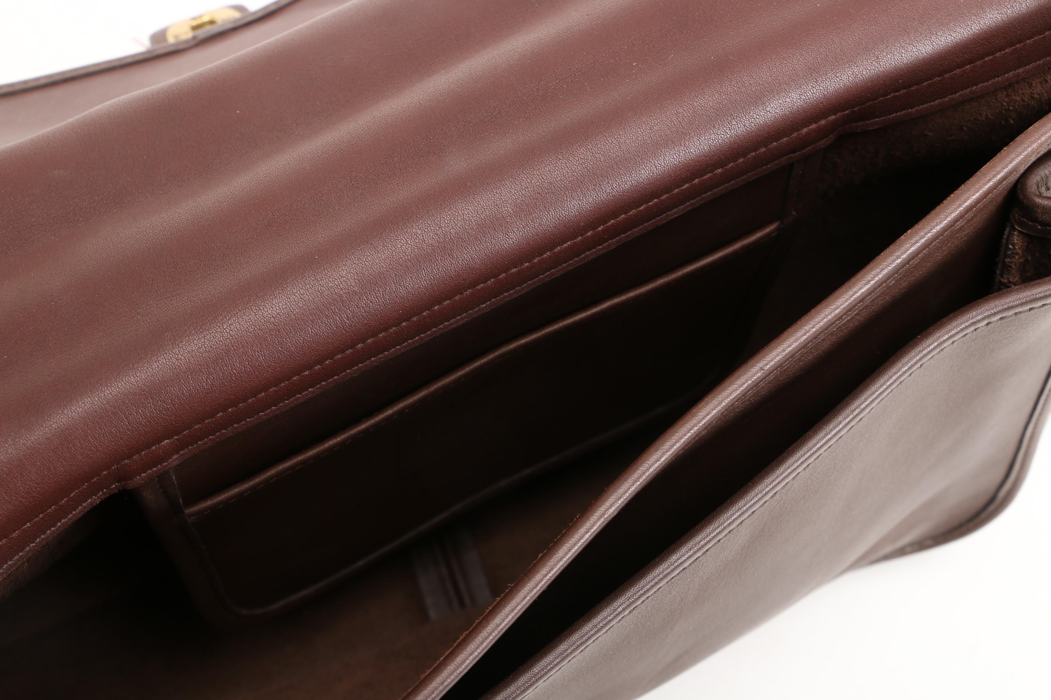 Coach Metropolitan Briefcase in Dark Brown Mocha Leather