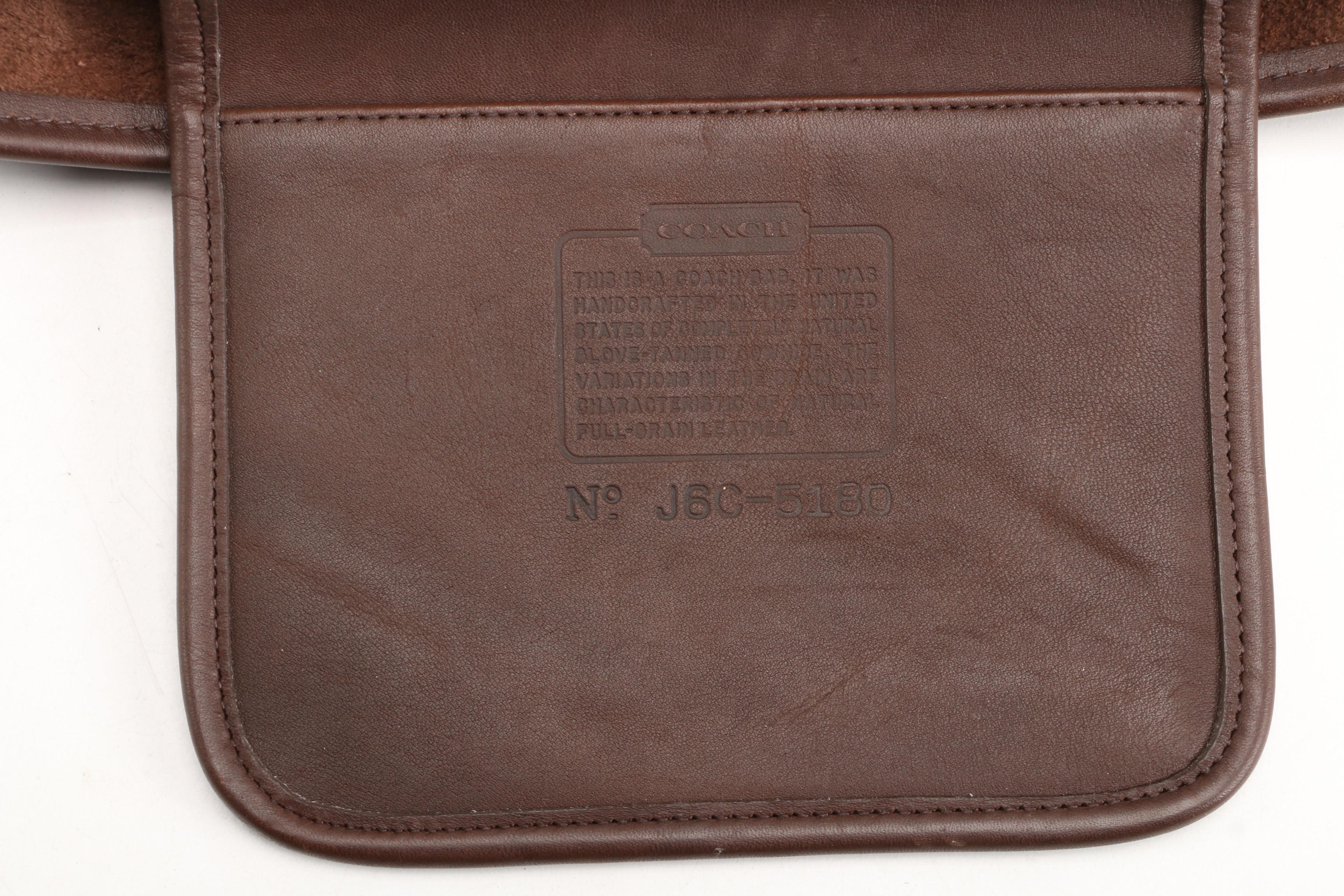 Coach Metropolitan Briefcase in Dark Brown Mocha Leather