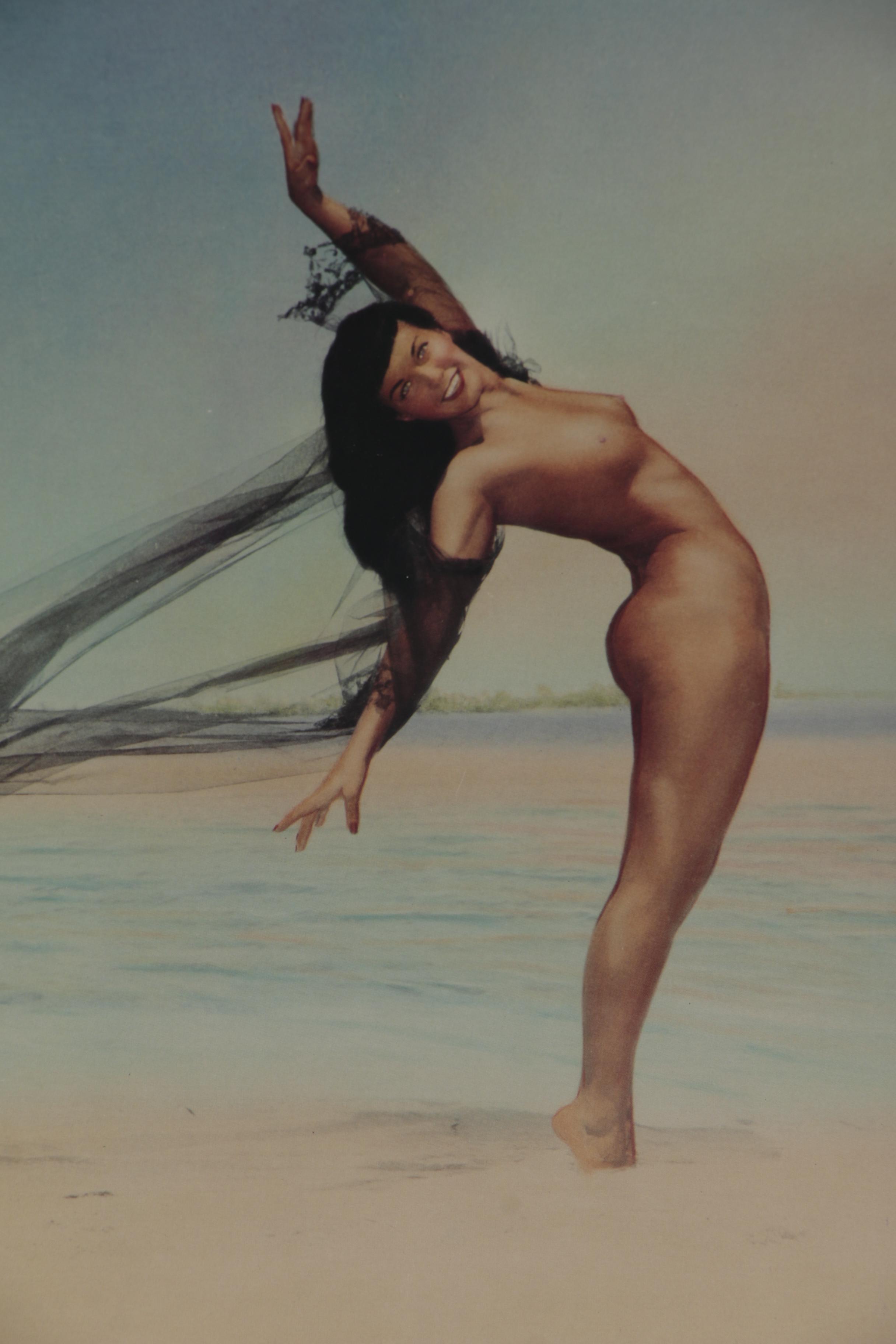 Bunny Yeager Pin-up Offset Lithograph of Bettie Page