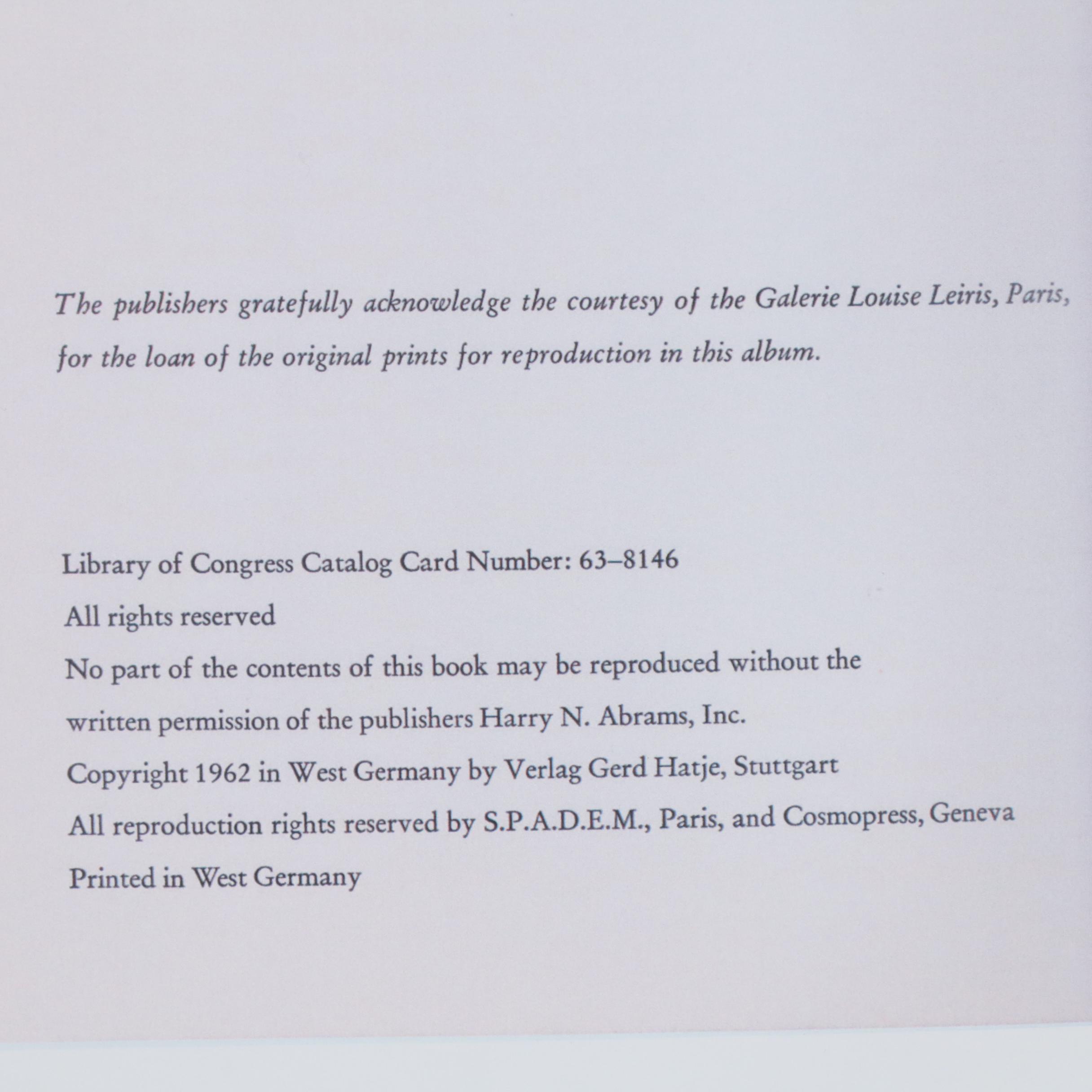 Pablo Picasso Linoleum Cut "Guitar Player and Seated Woman", 1962