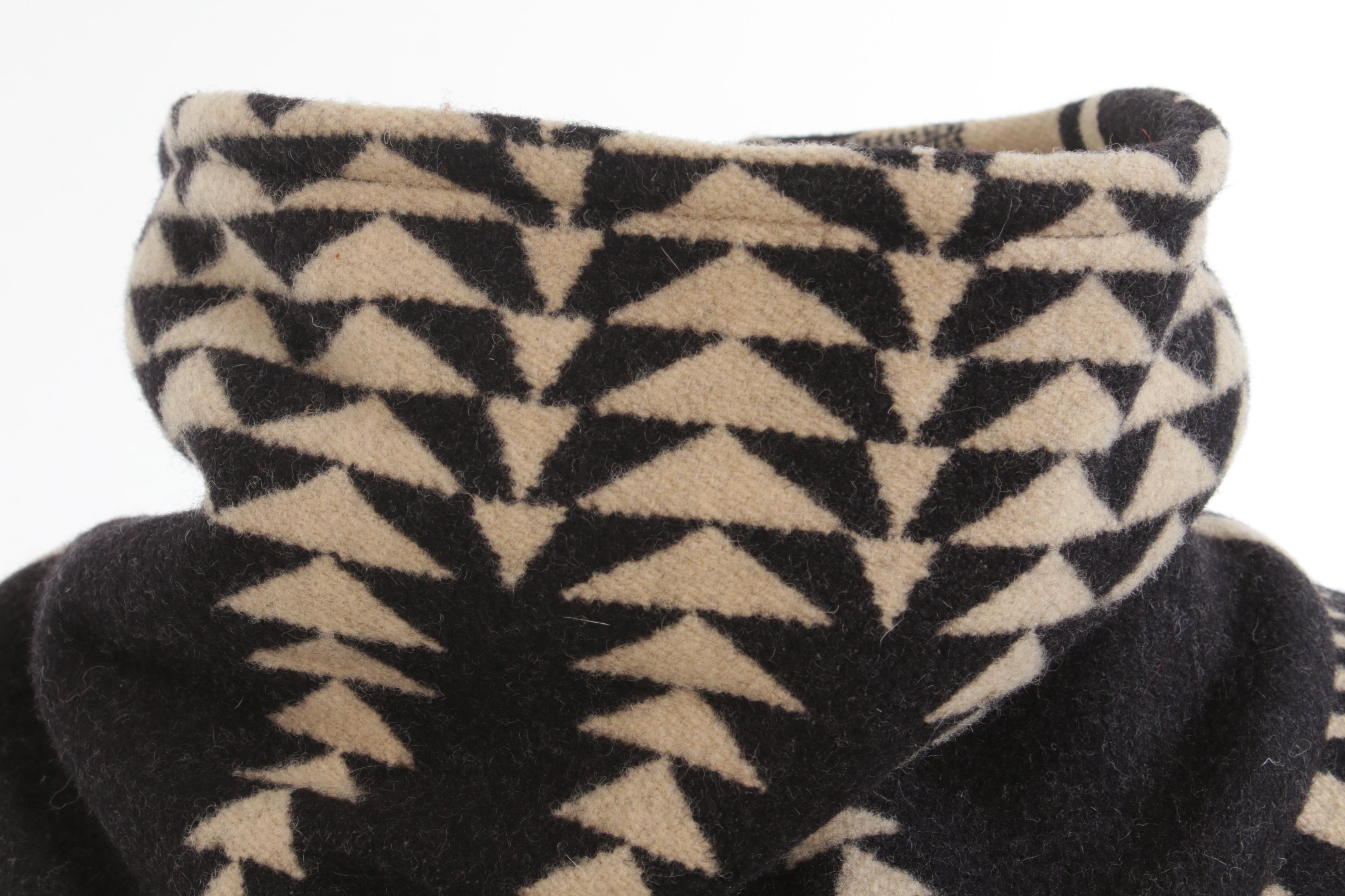 Pendleton Wool Portland Collection Cowl Neck Penobscot Blanket Poncho Cape