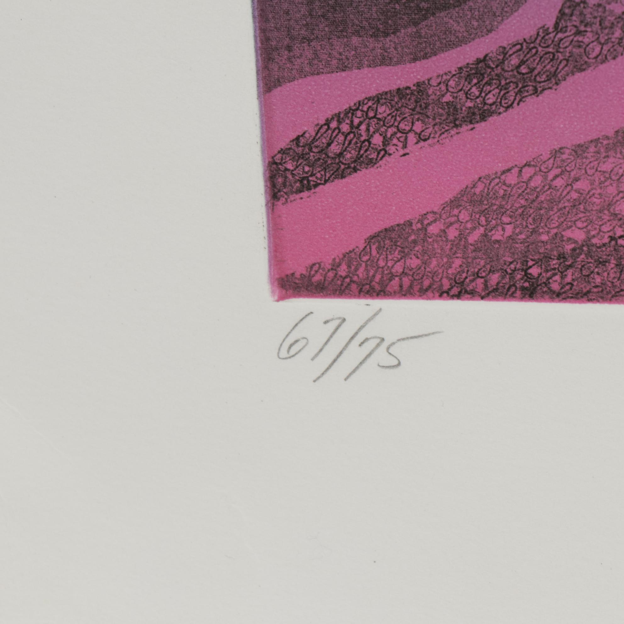 Geri Obler Aquatint Etching "Mountain Rhythm"