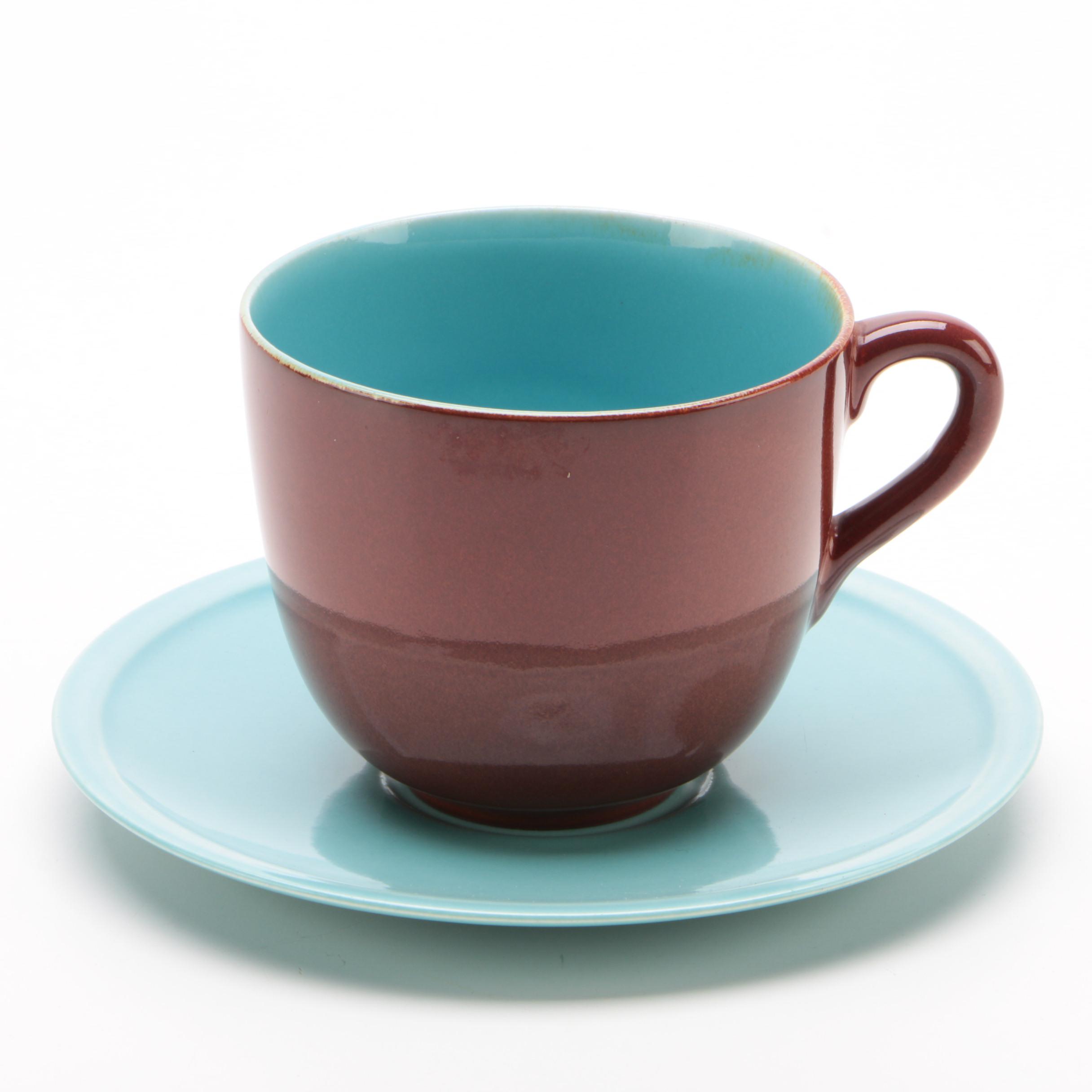 Rookwood Pottery Mug and Saucer, 1950