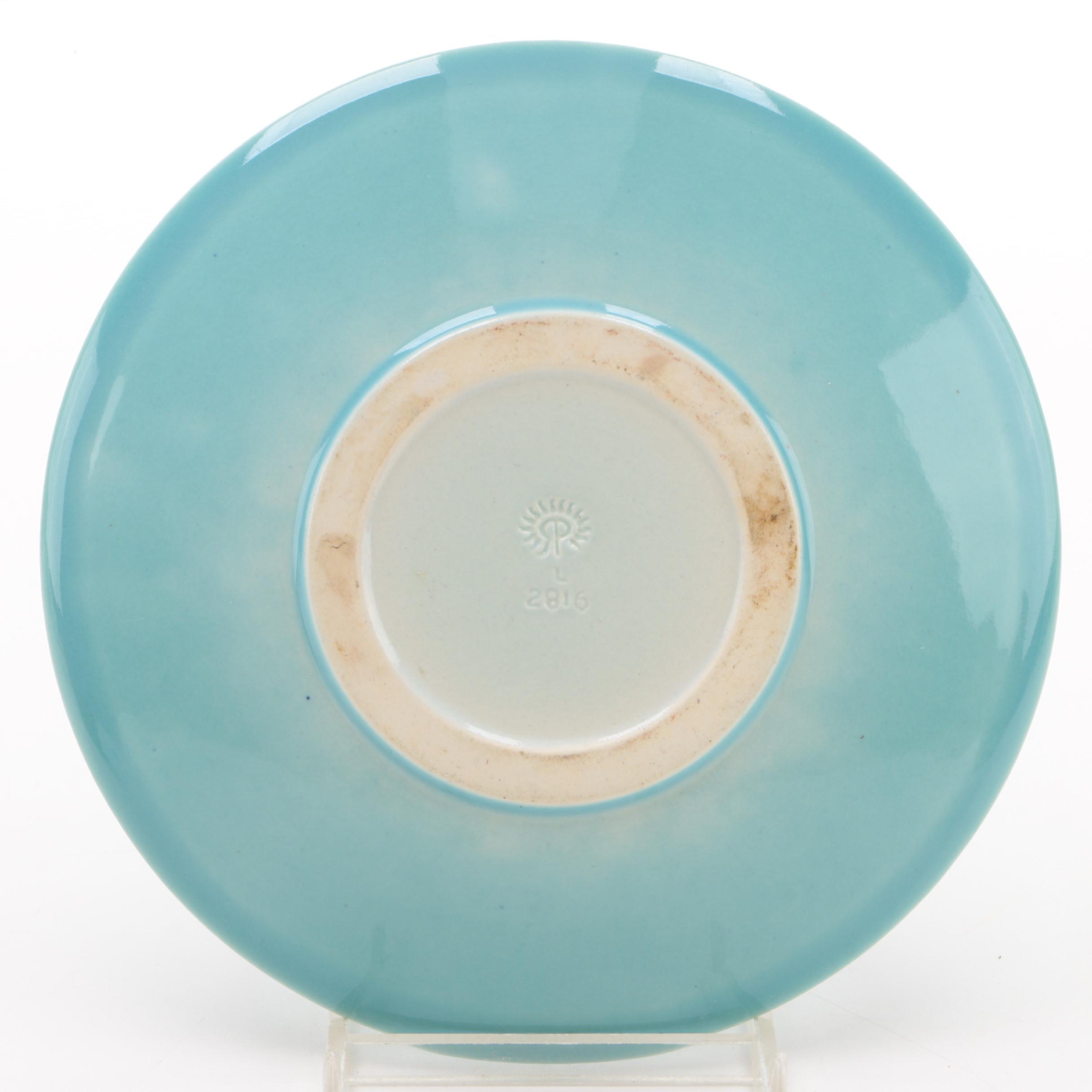 Rookwood Pottery Mug and Saucer, 1950