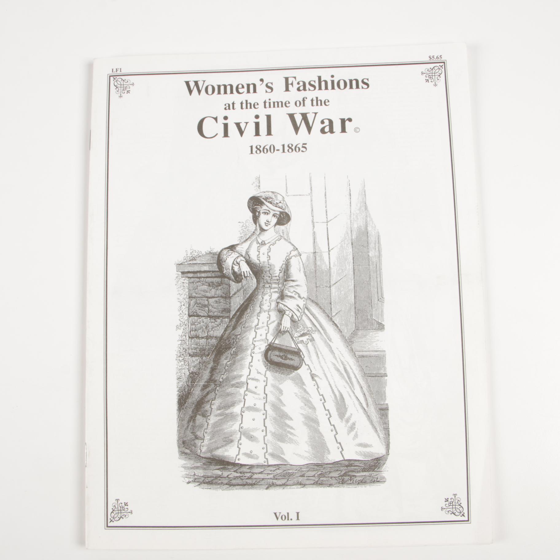 History of Fashion from the Victorian Era to the Civil War Era Book Collection