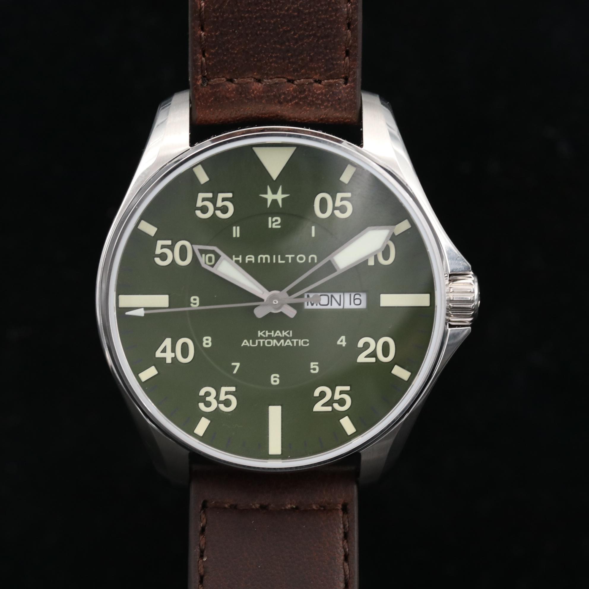 Hamilton Khaki Pilot Schott NYC Ltd. Edition Stainless Steel Watch