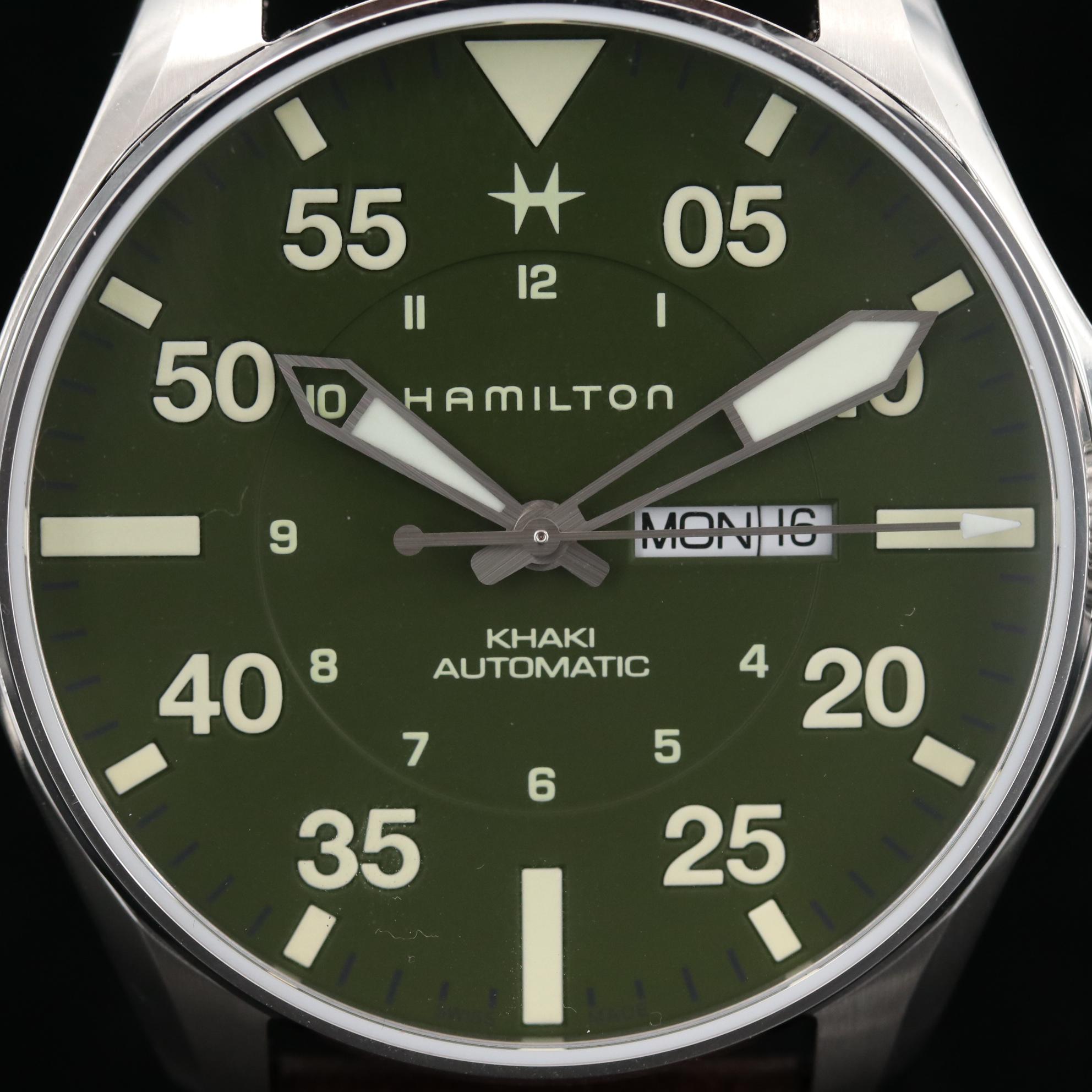 Hamilton Khaki Pilot Schott NYC Ltd. Edition Stainless Steel Watch