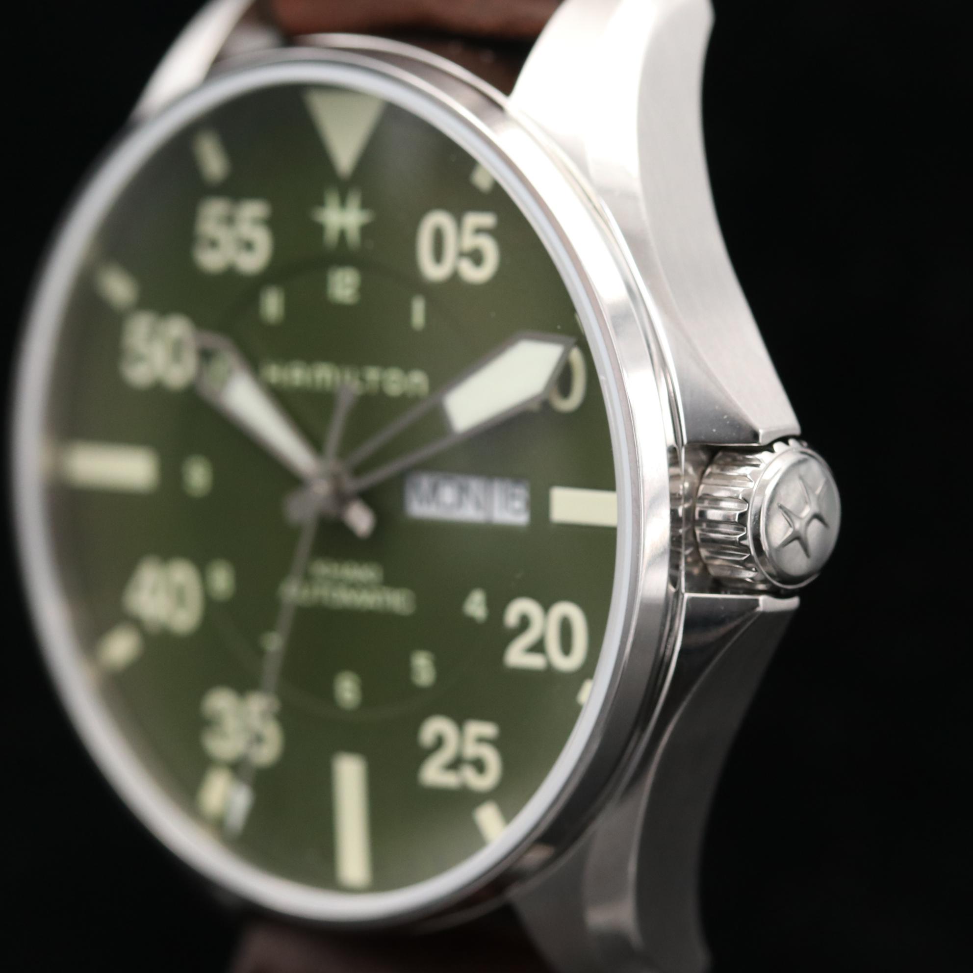 Hamilton Khaki Pilot Schott NYC Ltd. Edition Stainless Steel Watch