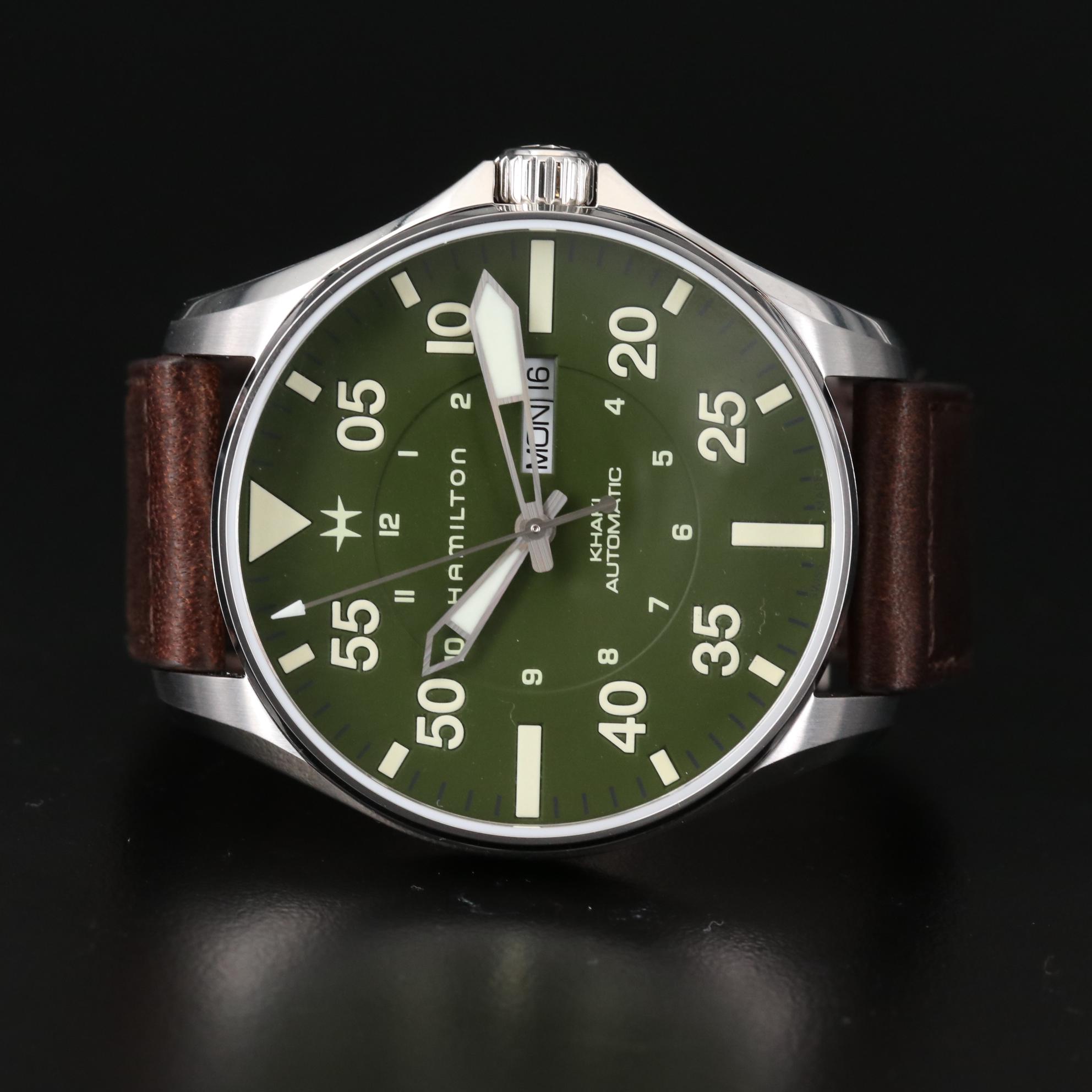 Hamilton Khaki Pilot Schott NYC Ltd. Edition Stainless Steel Watch