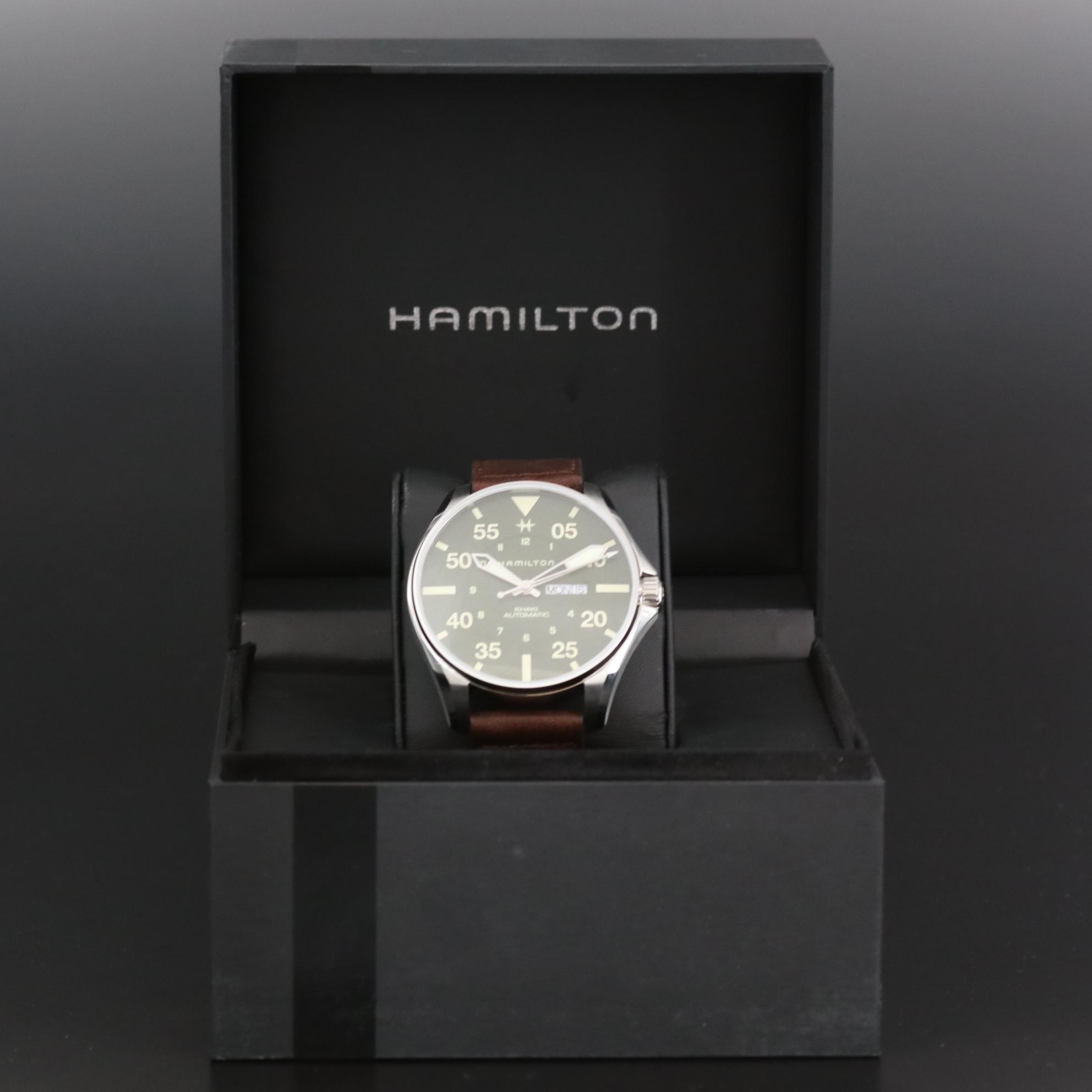 Hamilton Khaki Pilot Schott NYC Ltd. Edition Stainless Steel Watch