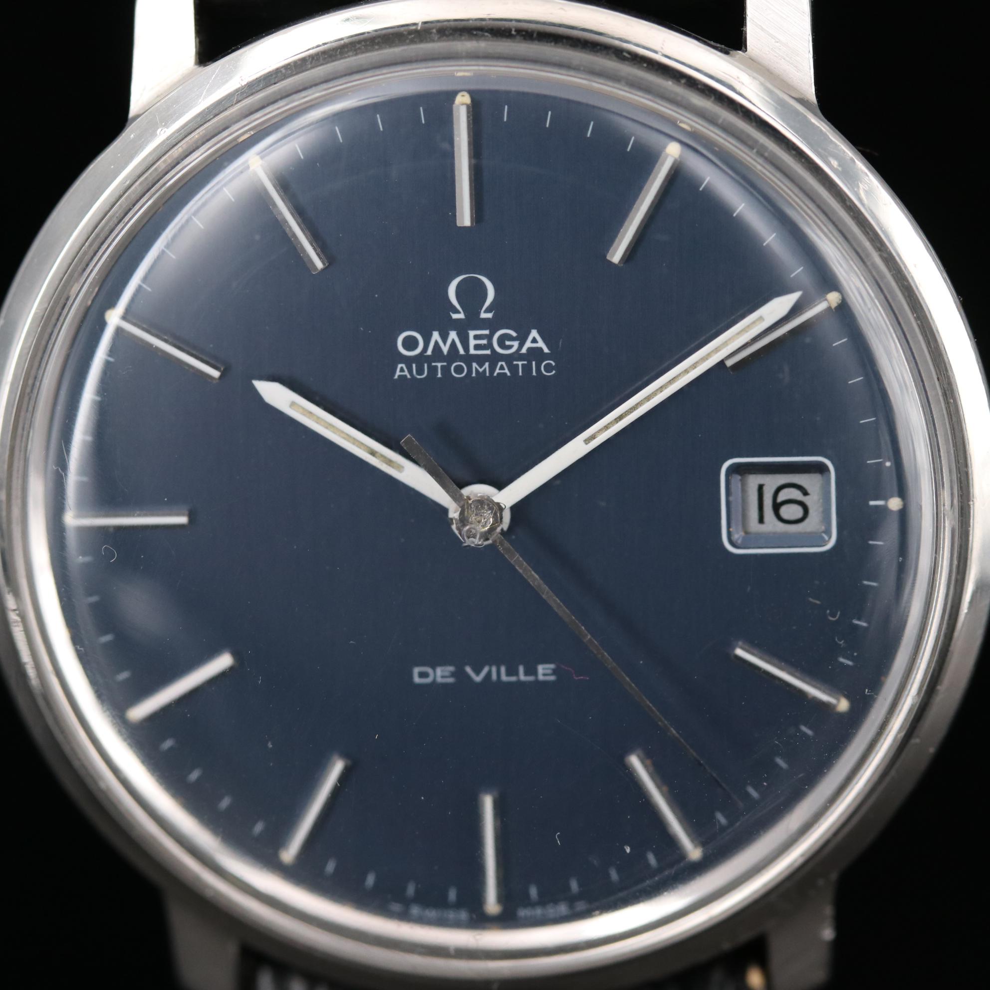 Omega DeVille Stainless Steel Automatic Watch, Circa 1972
