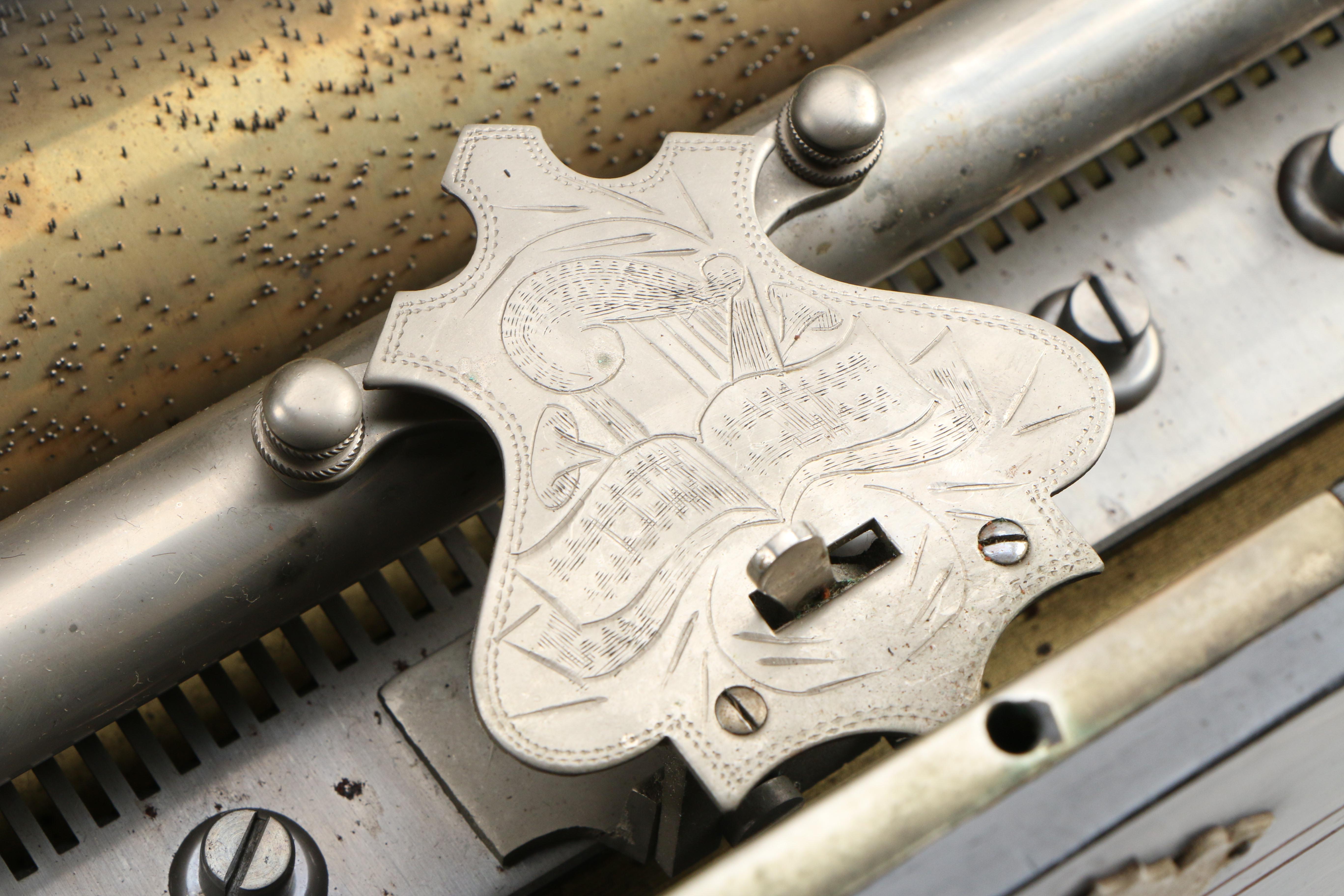 Langdorff & Fils Rosewood and Marquetry Ten Air Music Box, 1889