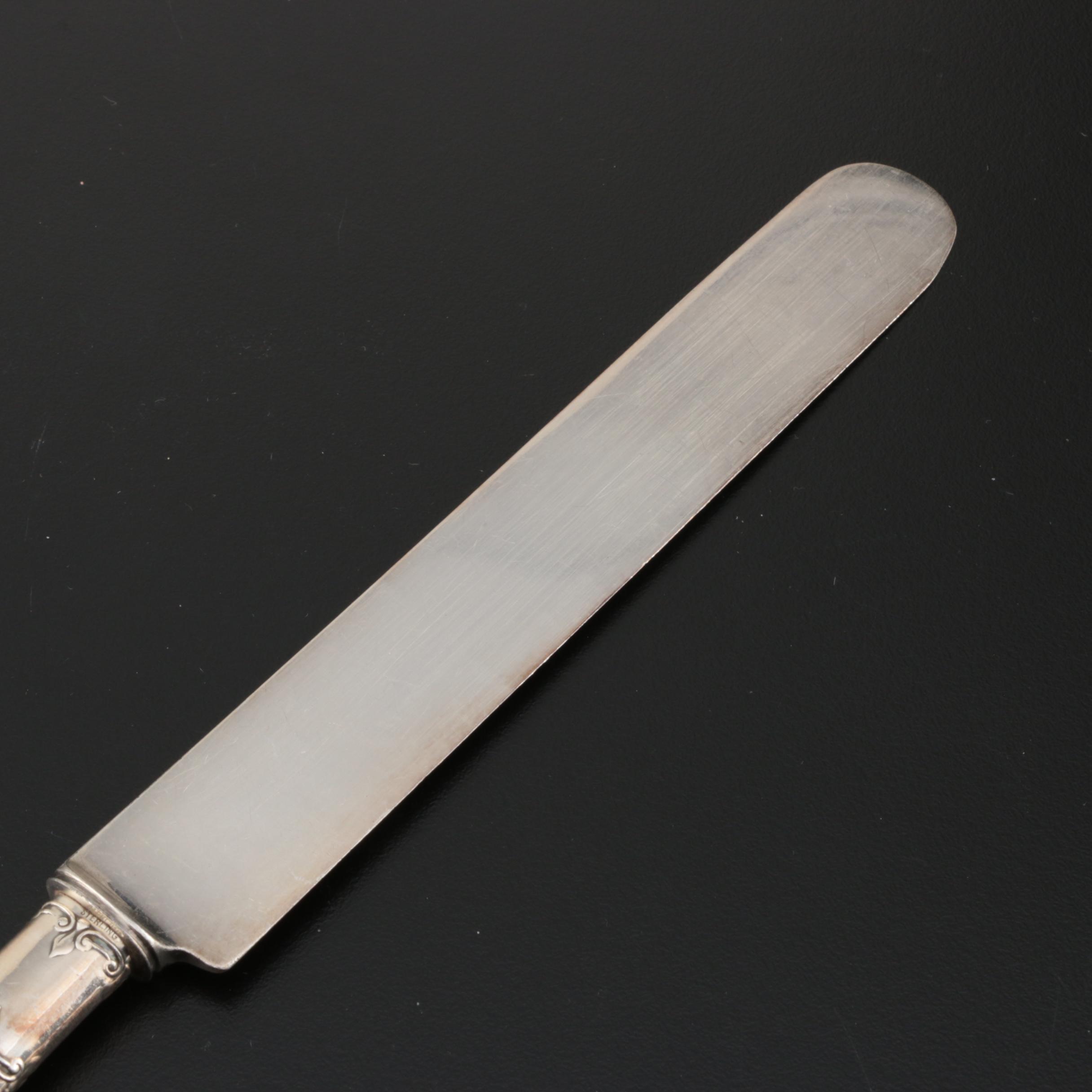 Landers, Frary & Clark Sterling and Mother of Pearl Handled Flatware