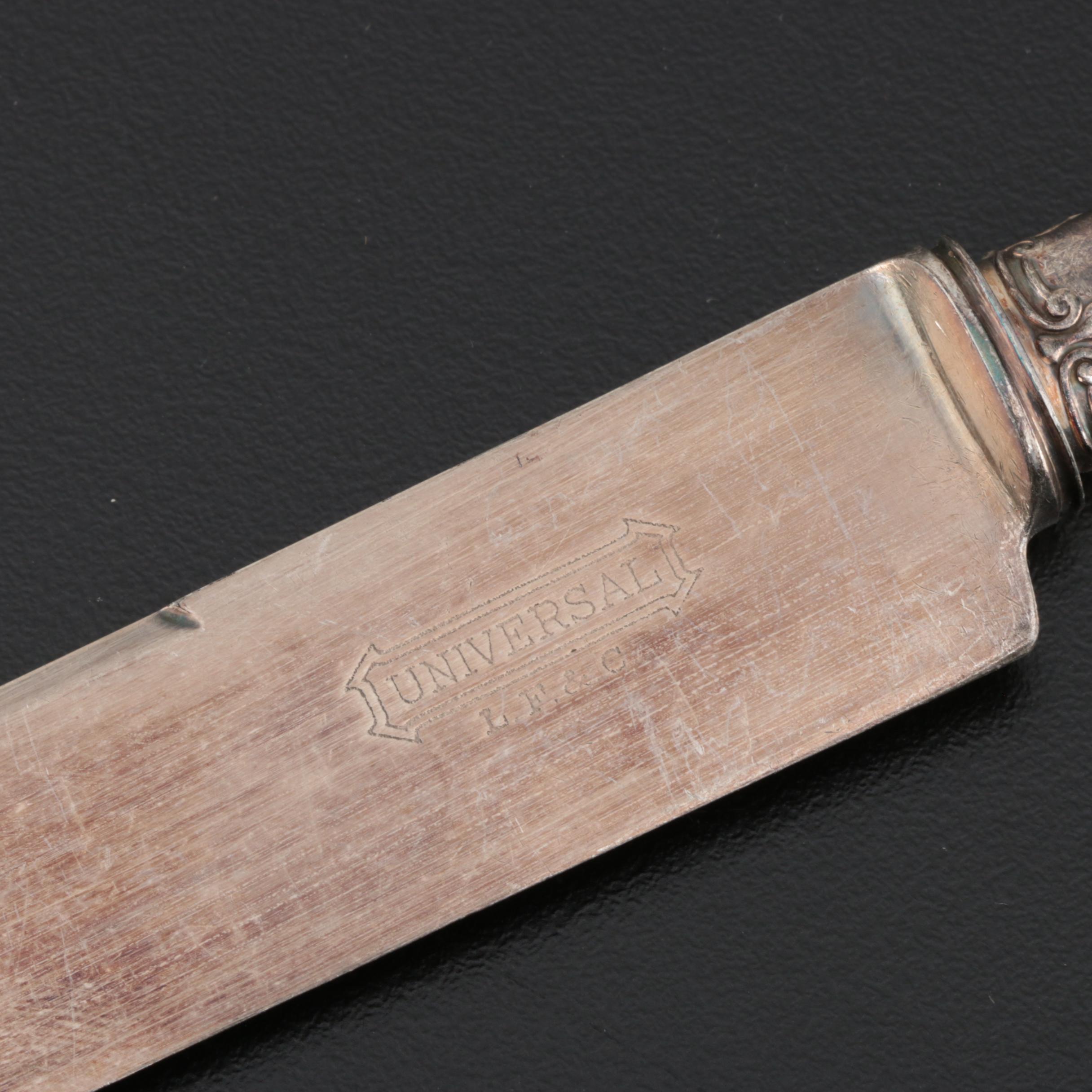 Landers, Frary & Clark Sterling and Mother of Pearl Handled Flatware