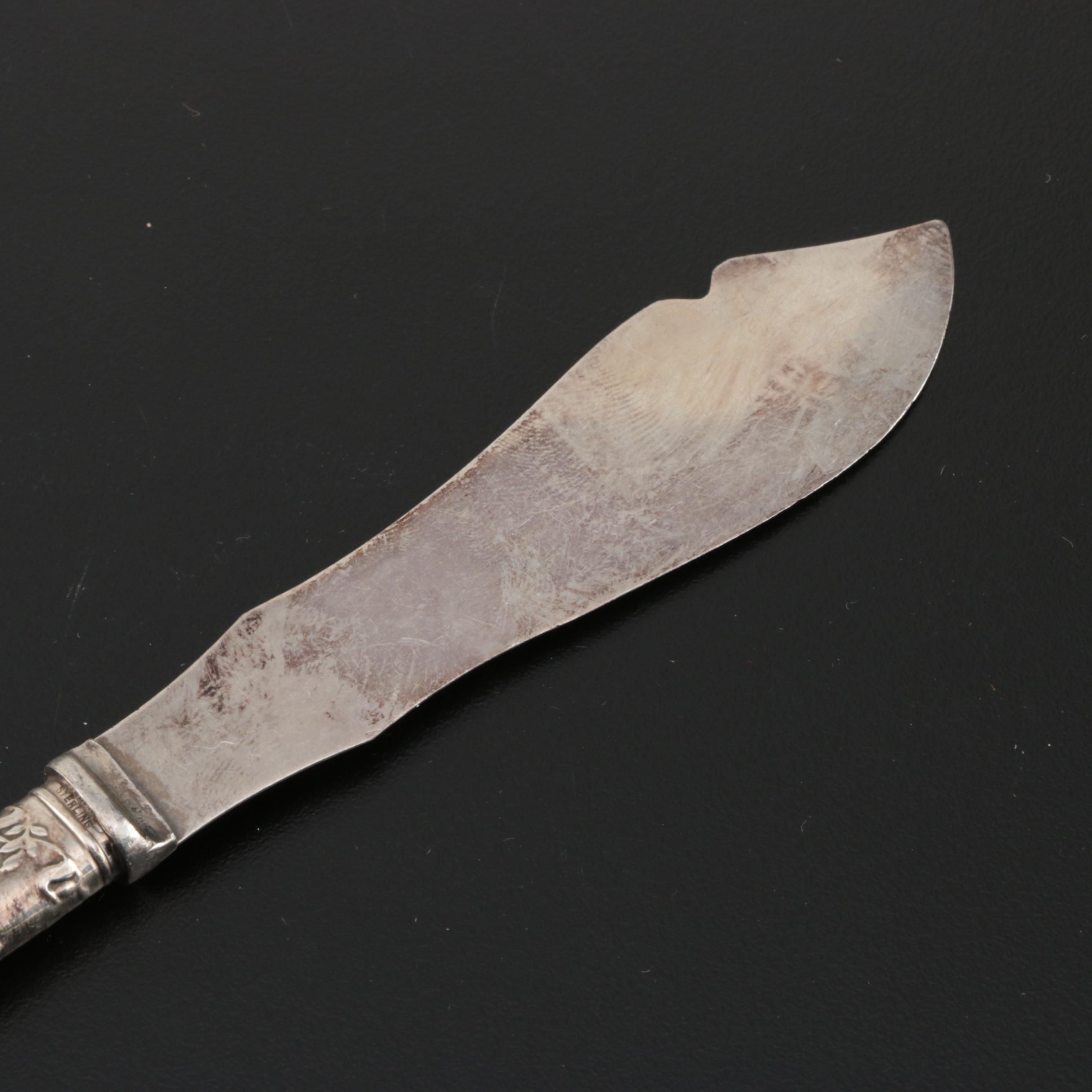 Landers, Frary & Clark Sterling and Mother of Pearl Handled Flatware