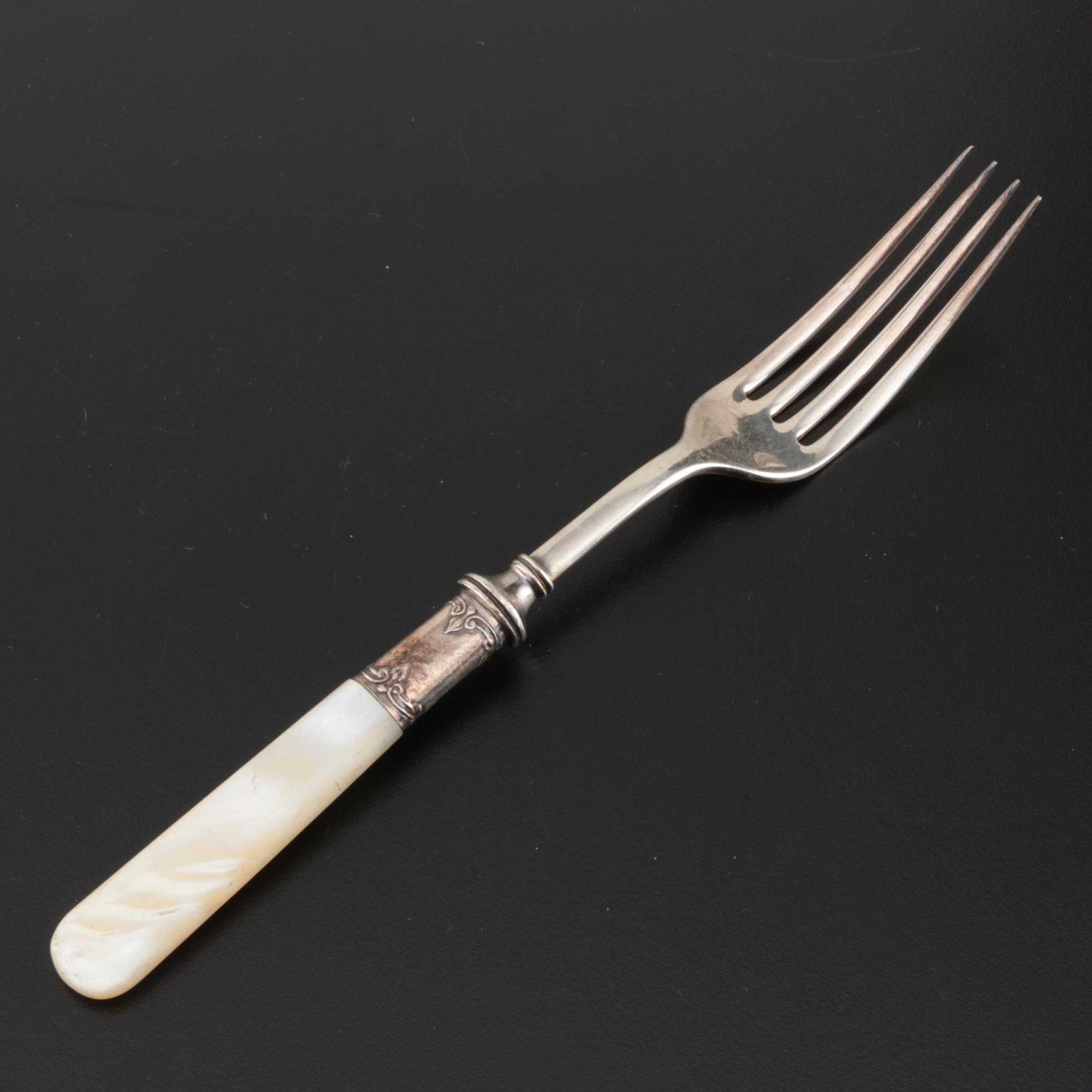 Landers, Frary & Clark Sterling and Mother of Pearl Handled Flatware