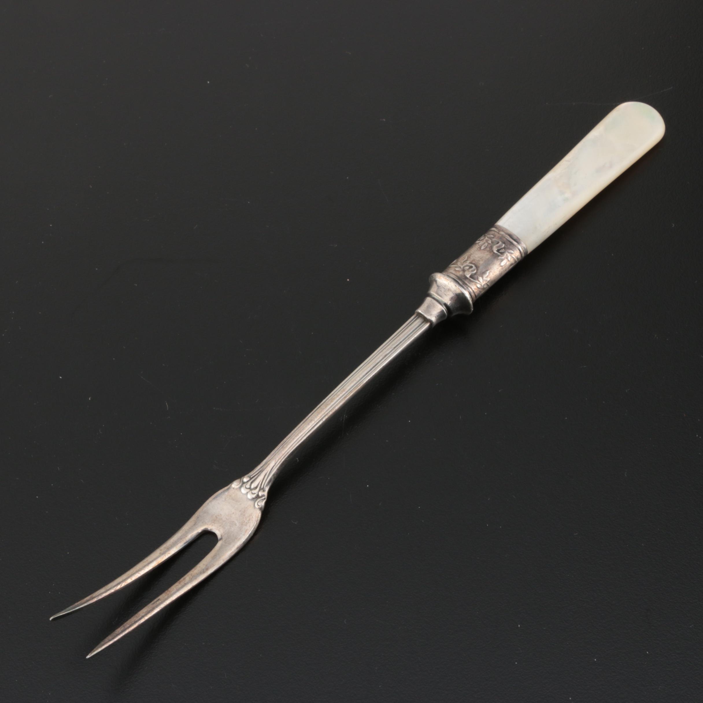 Landers, Frary & Clark Sterling and Mother of Pearl Handled Flatware