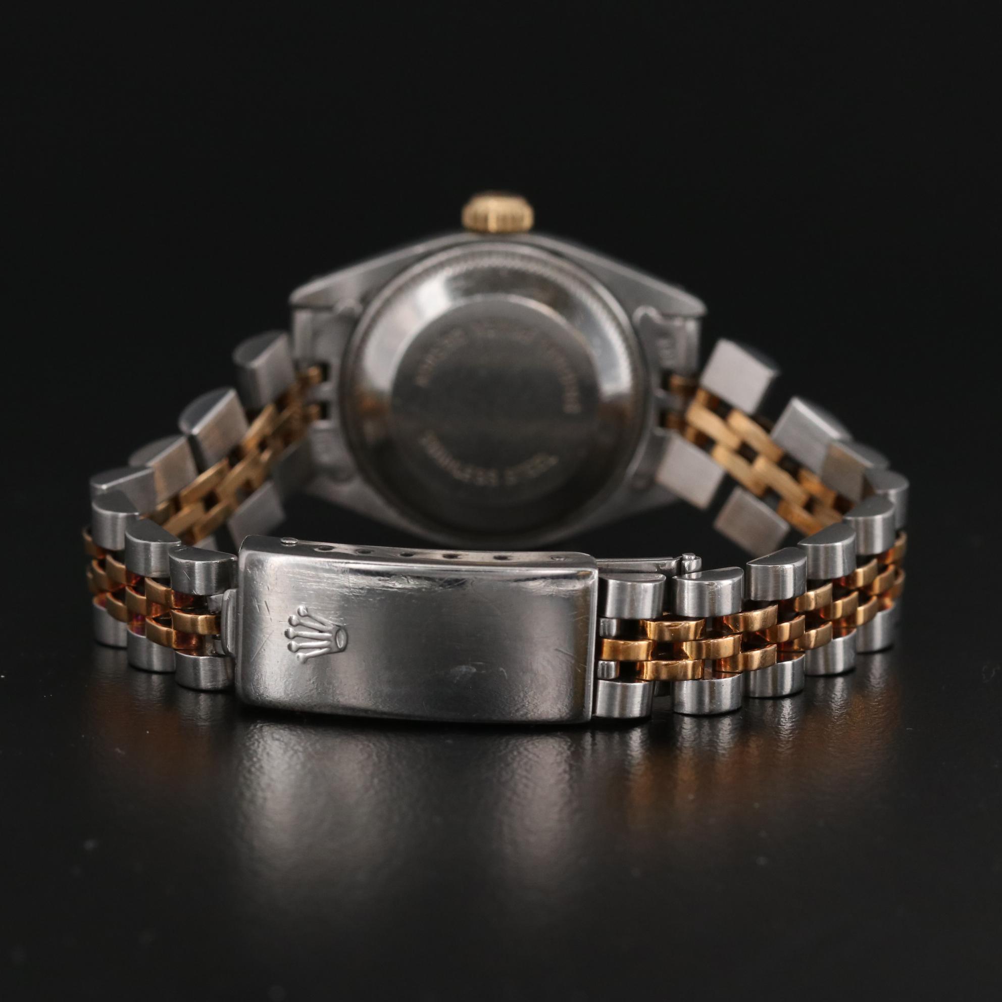 Rolex Datejust 18K Gold Diamond and Stainless Steel Watch, 1983