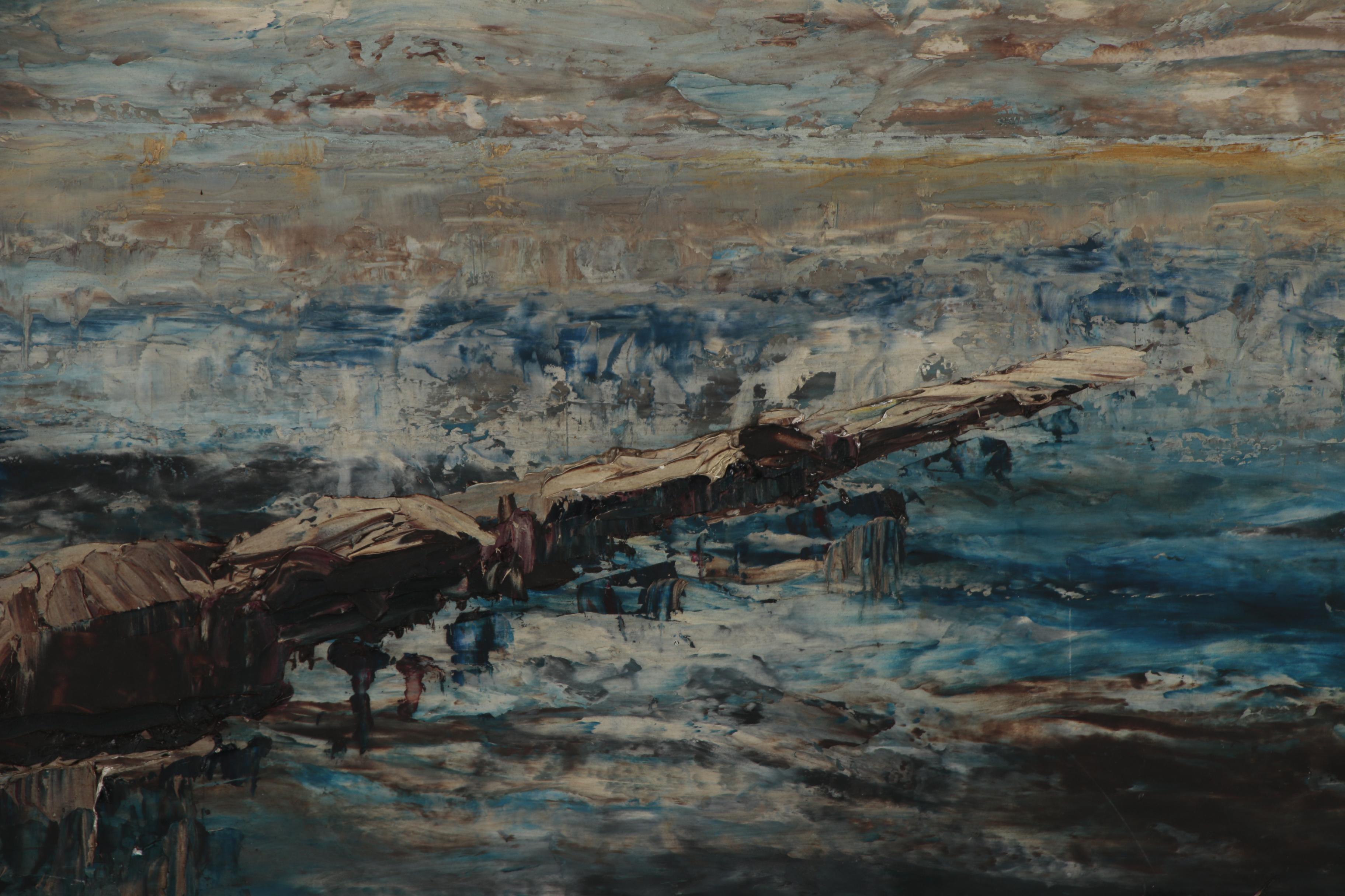 Wilhelm Kuhn Oil Painting of Seascape