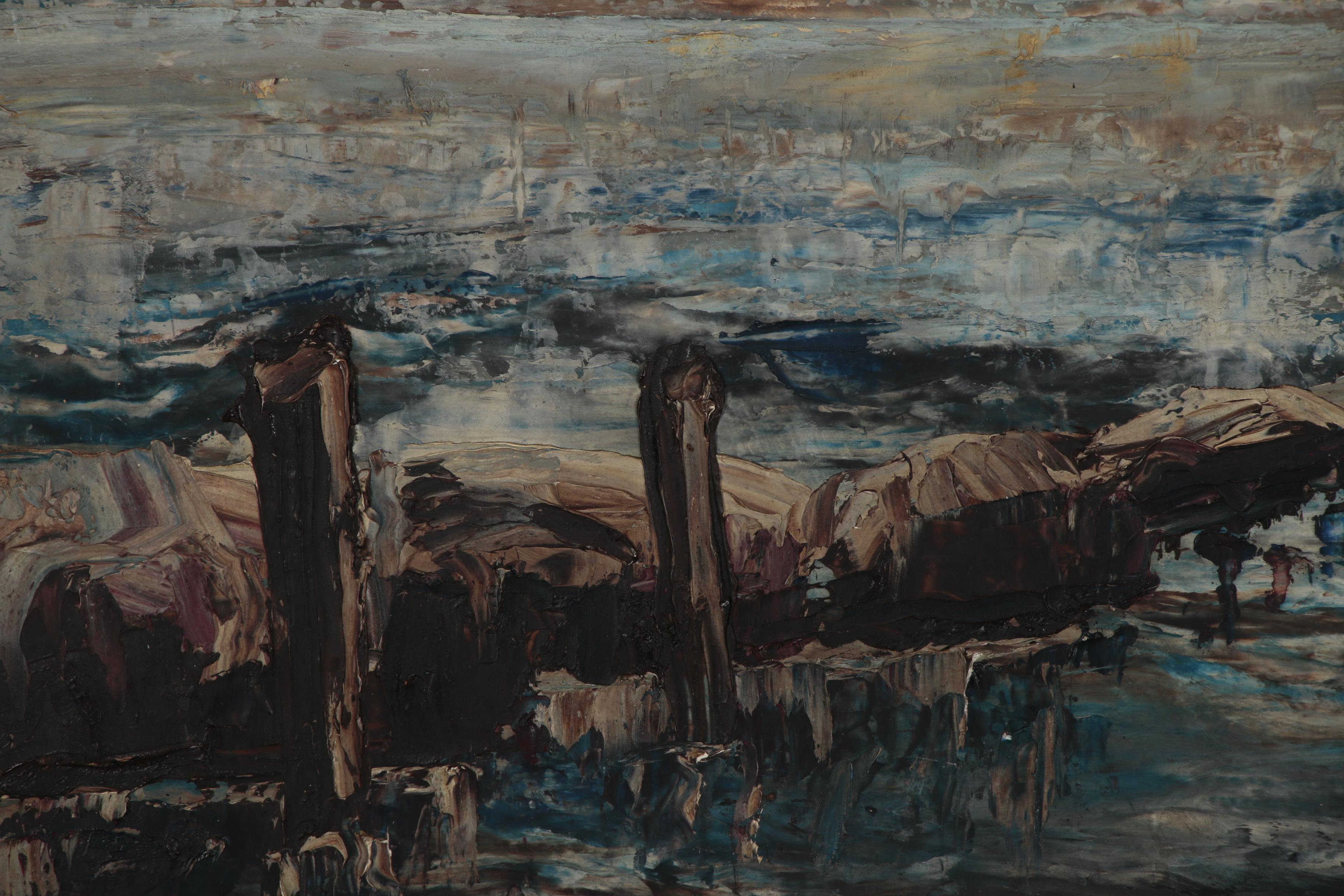 Wilhelm Kuhn Oil Painting of Seascape