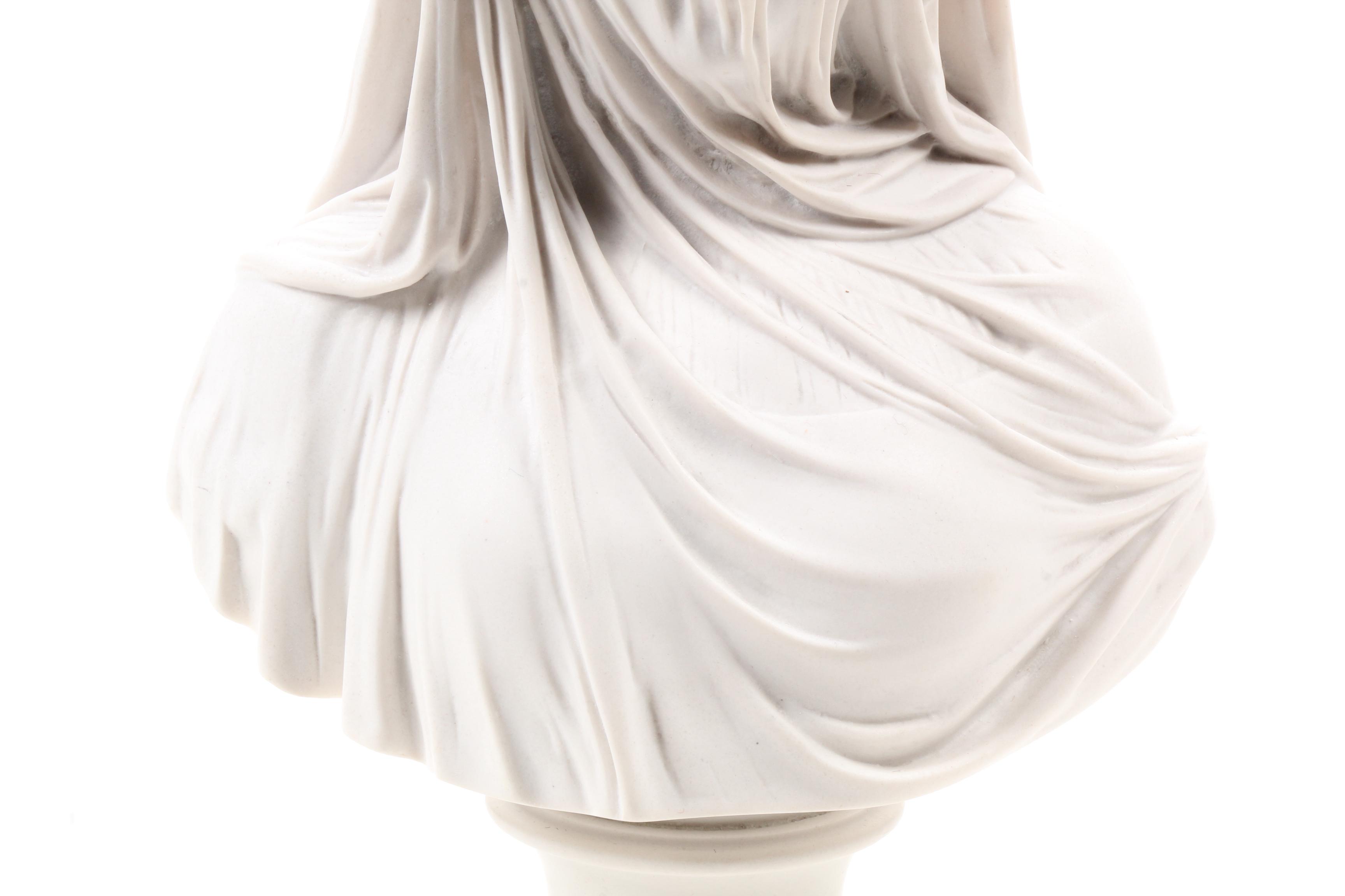 Sculptured Arts Studio Bust "The Veiled Bride" After Raffaele Monti