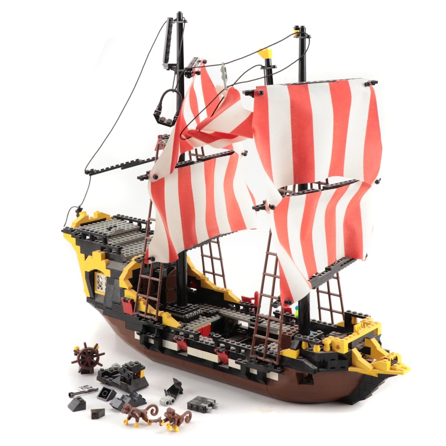 Lego Built Barracuda Black Seas #6285 Pirate Ship, 21st Century