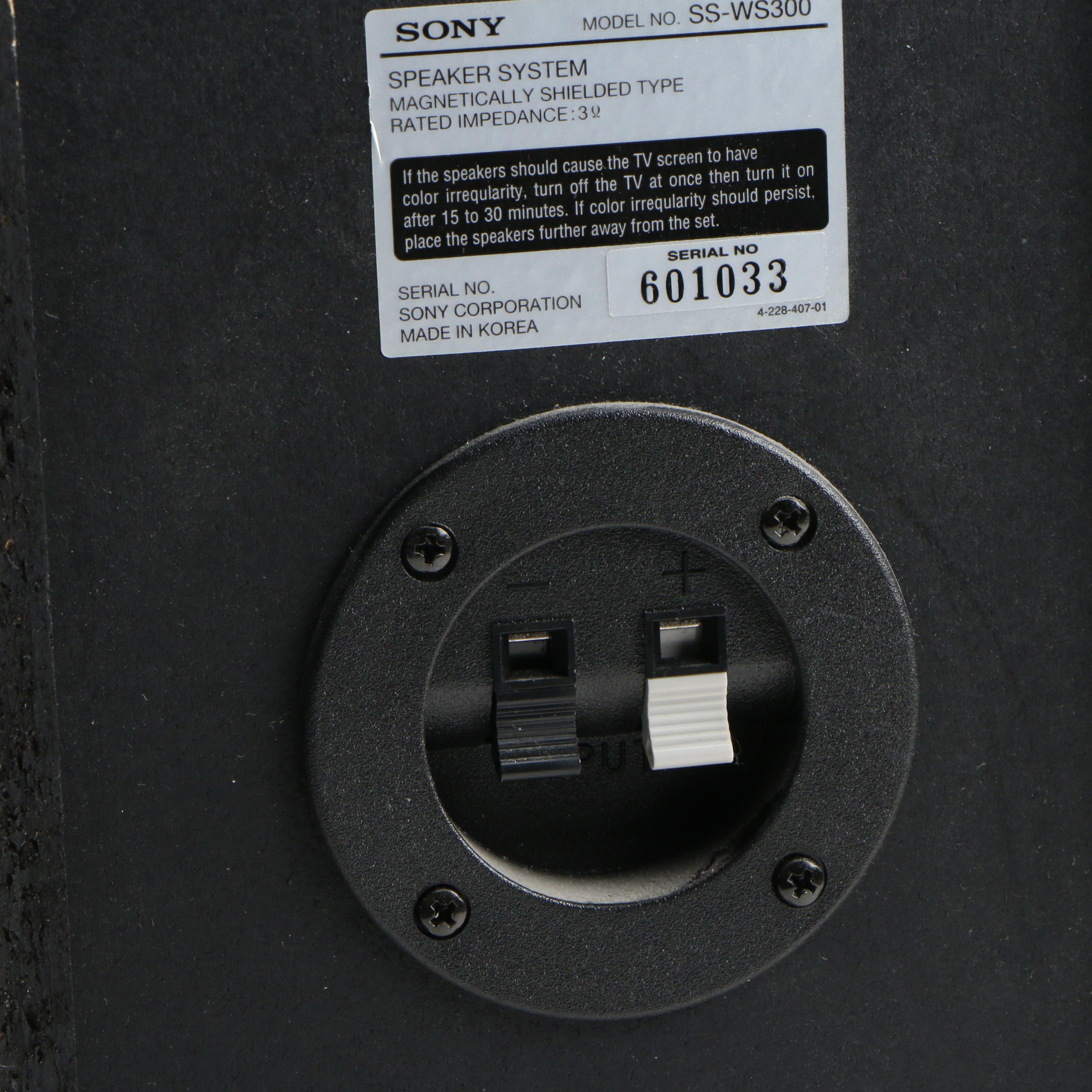 Sony SS-WS300 Bass Reflex Subwoofer