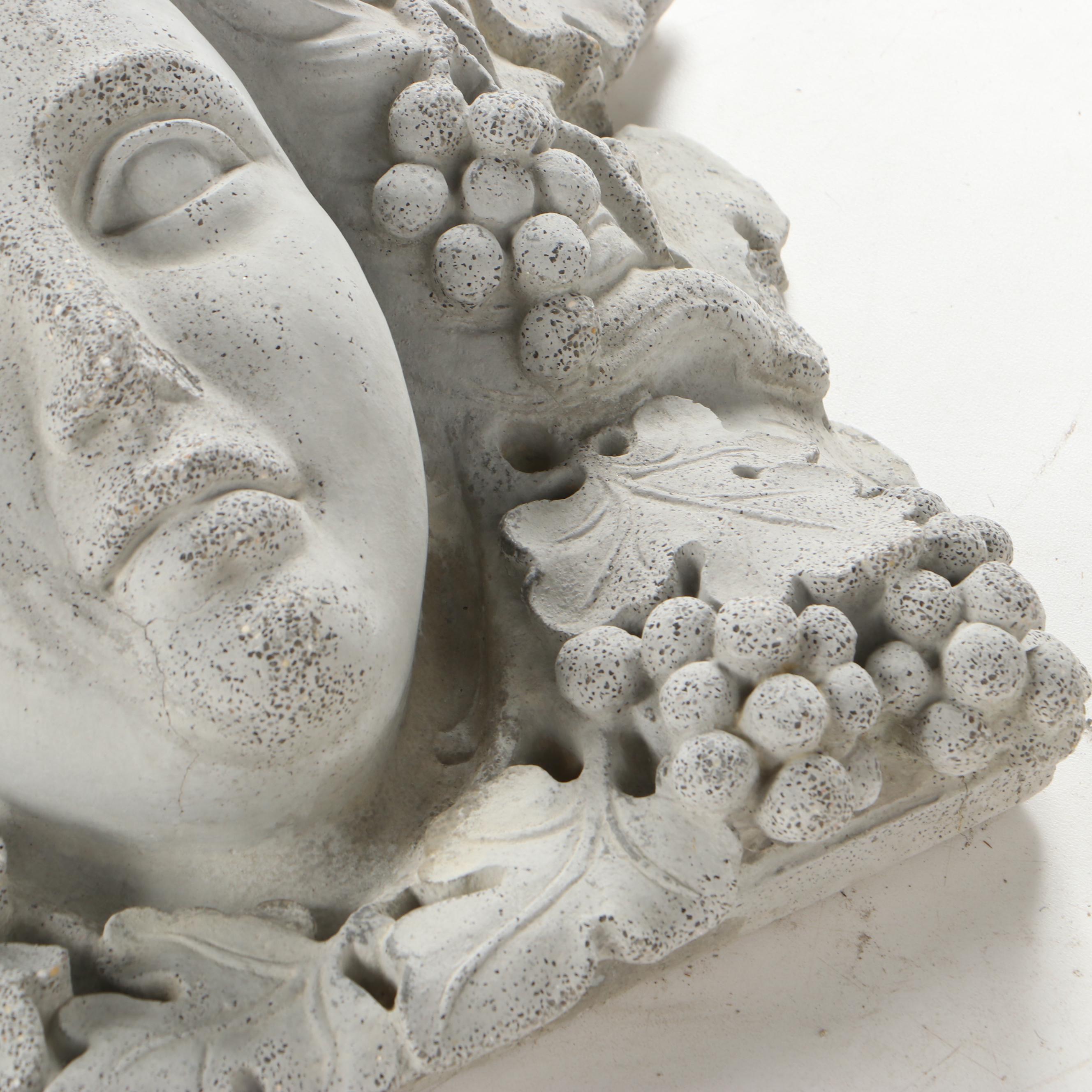 Cast Stone Female Bust