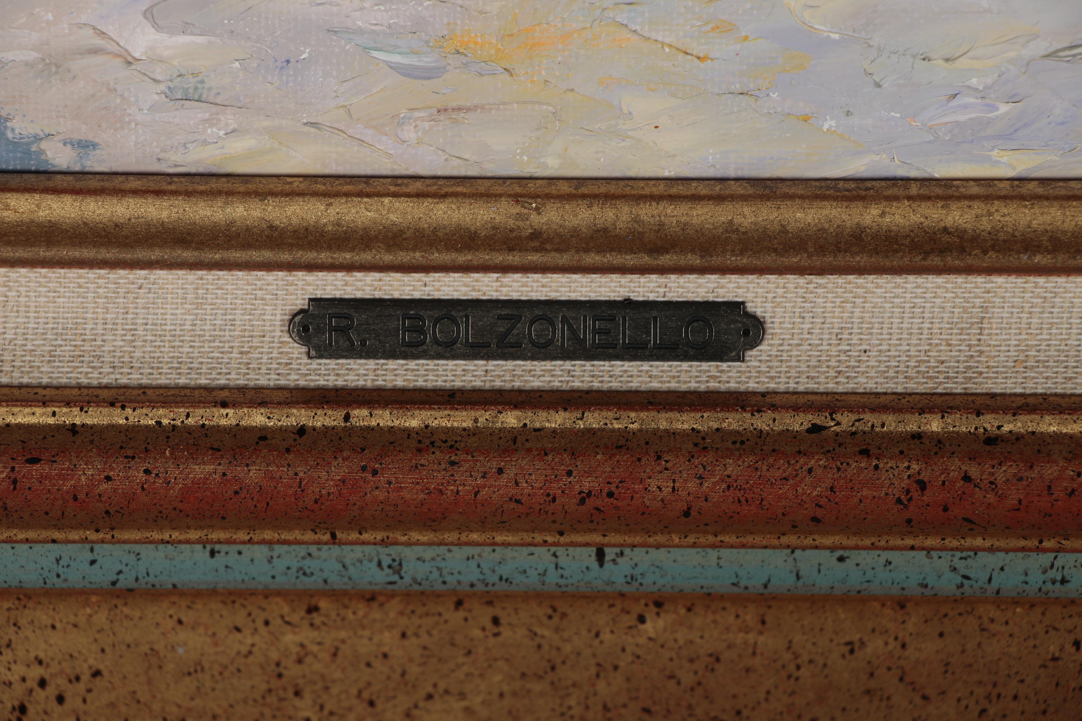 Roger Bolzonello Oil Painting "Façade Ombragée"