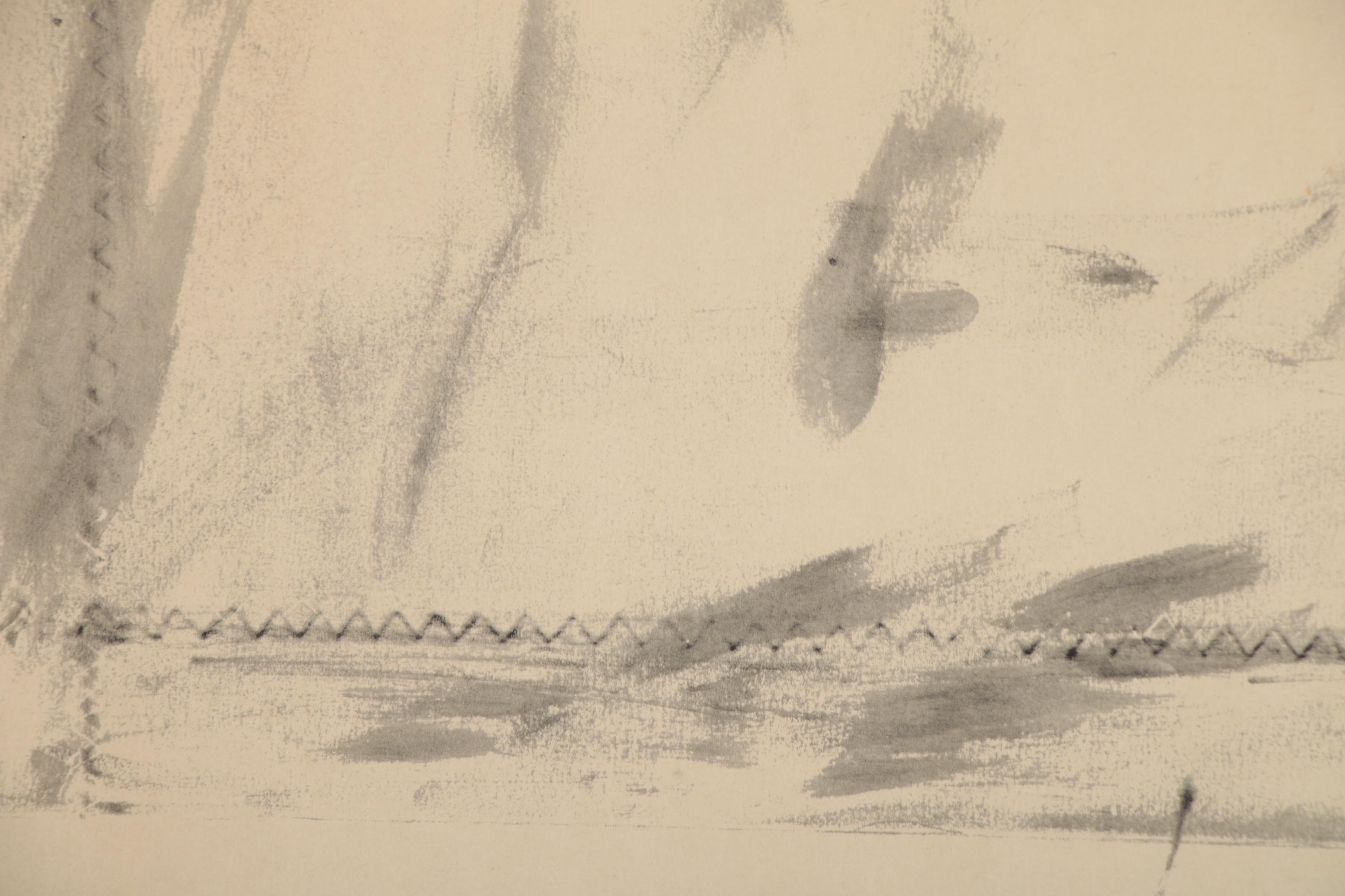 Lithographic Exhibition Poster for Robert Moskowitz at Leo Castelli, 1962