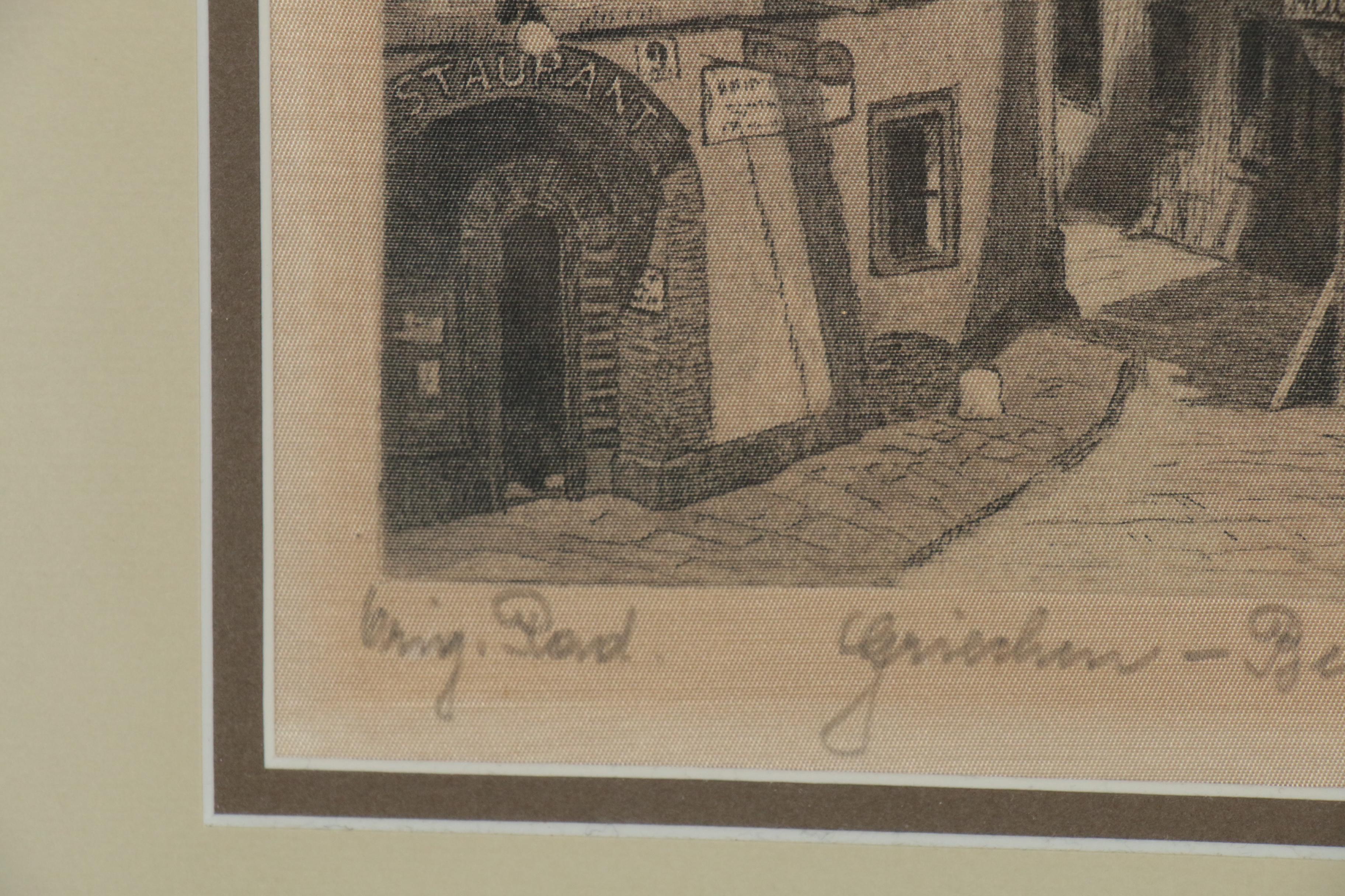 Hans Leisch Etchings of Austrian Cityscapes