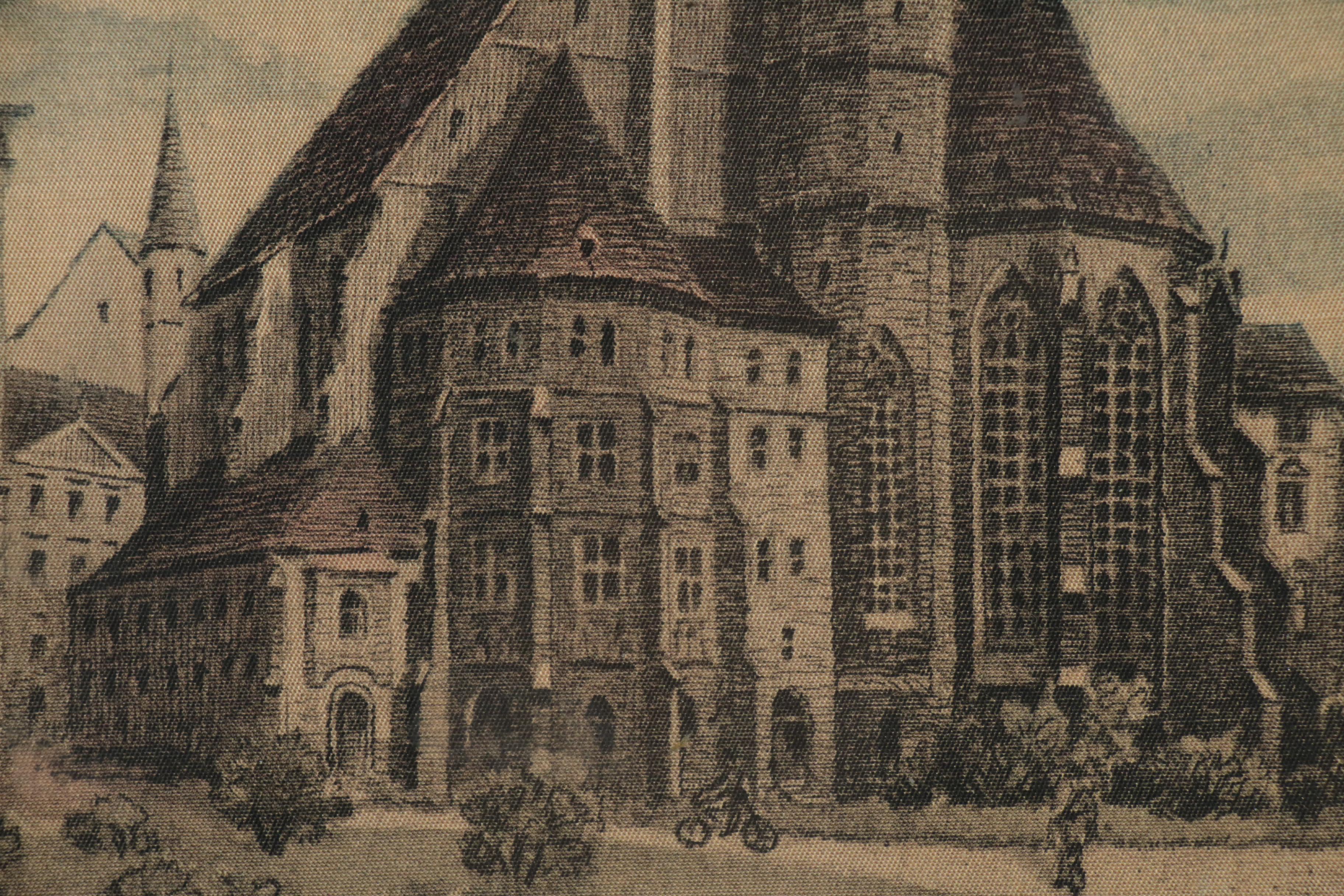 Hans Leisch Etchings of Austrian Cityscapes