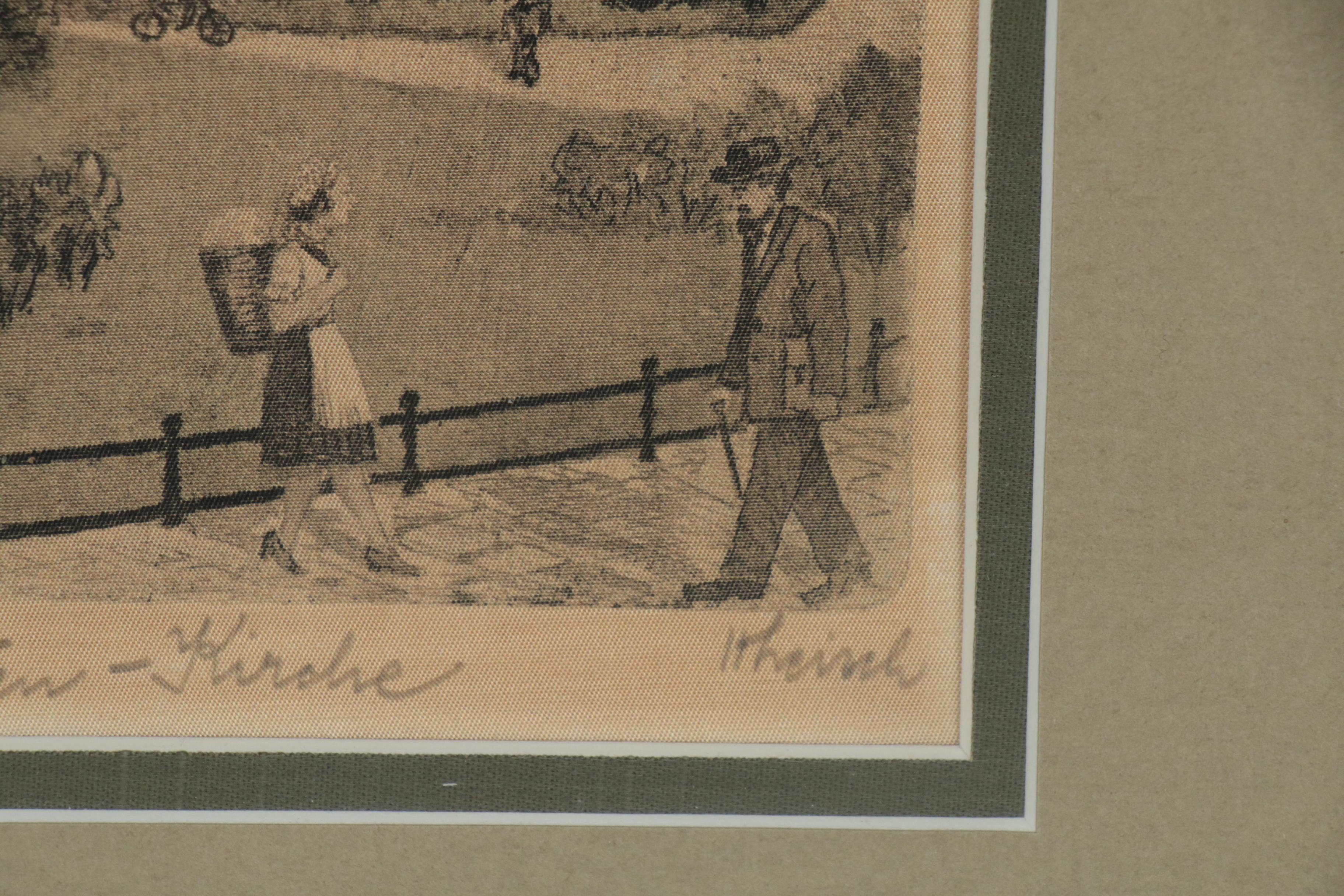 Hans Leisch Etchings of Austrian Cityscapes