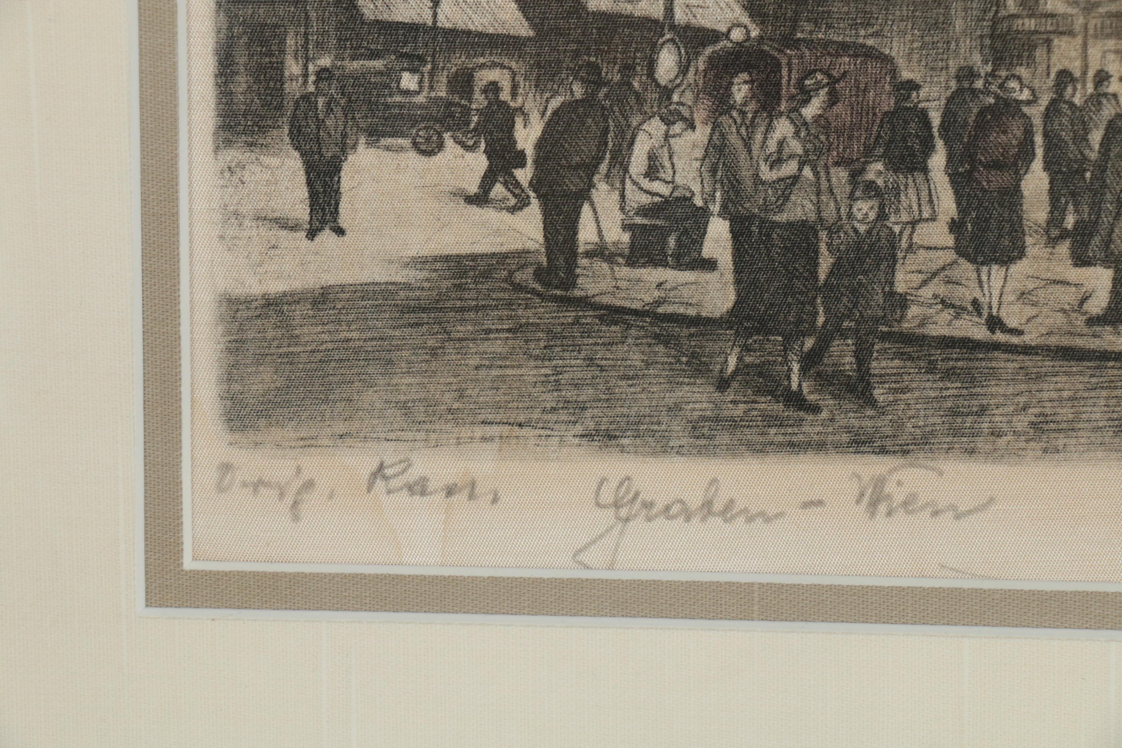 Hans Leisch Etchings of Austrian Cityscapes