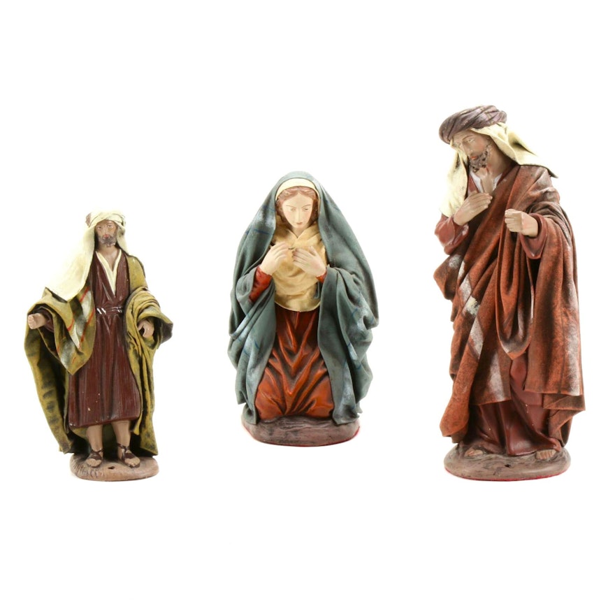 Handcrafted J. Puig Llobera Nativity Figurines