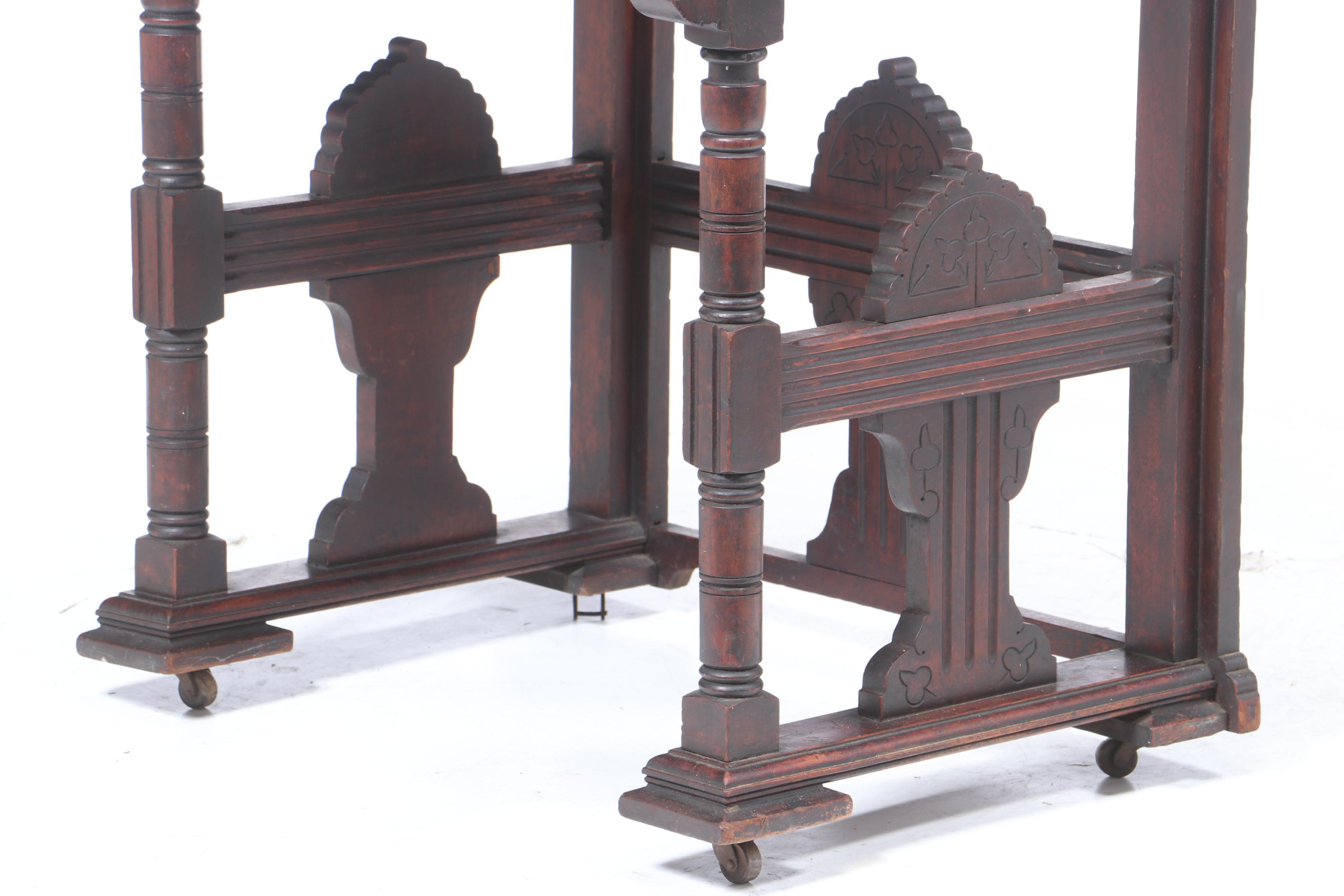 Victorian Eastlake Walnut Standing Desk, Late 19th Century