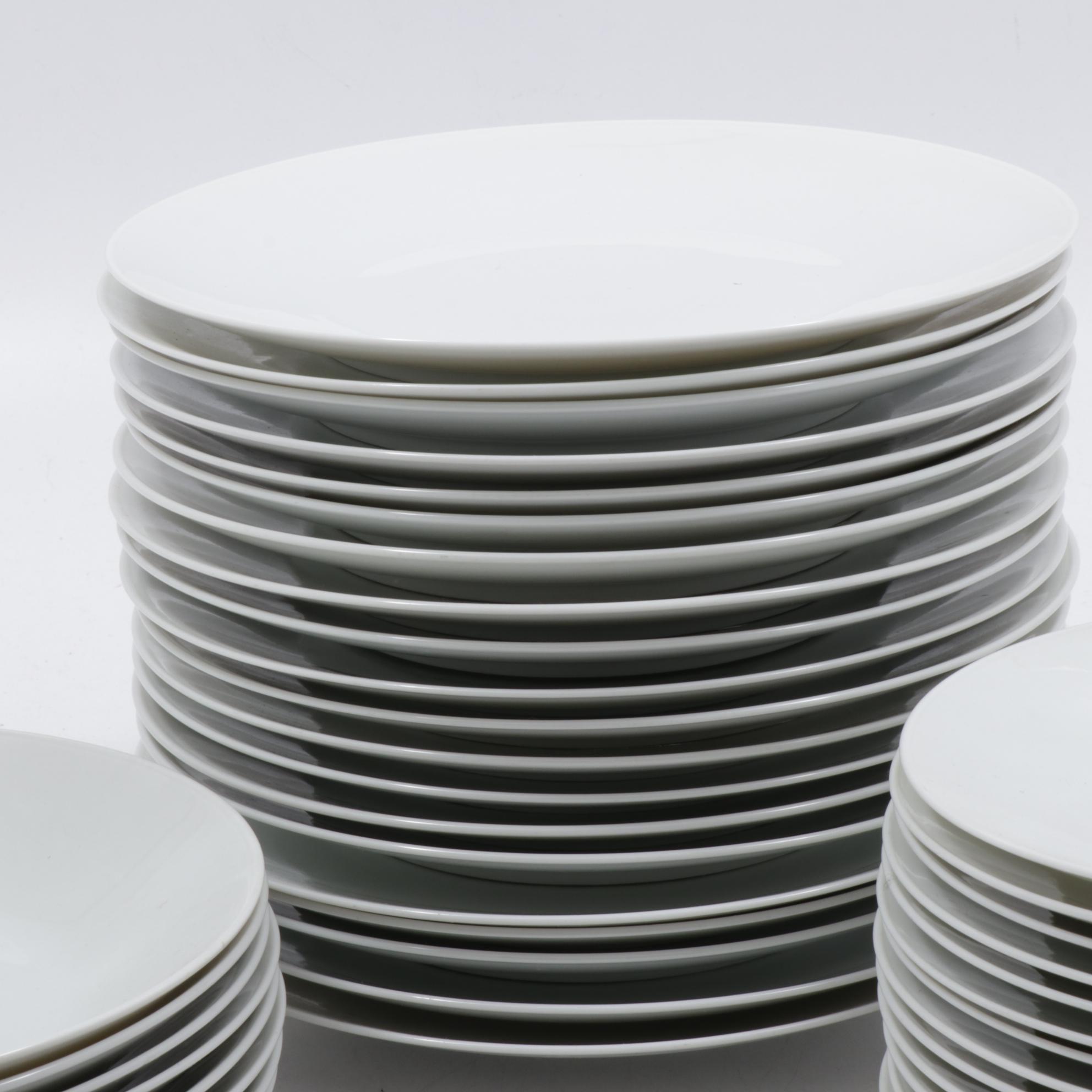 Rosenthal "Classic Modern White" Porcelain Dinnerware, Mid to Late 20th Century