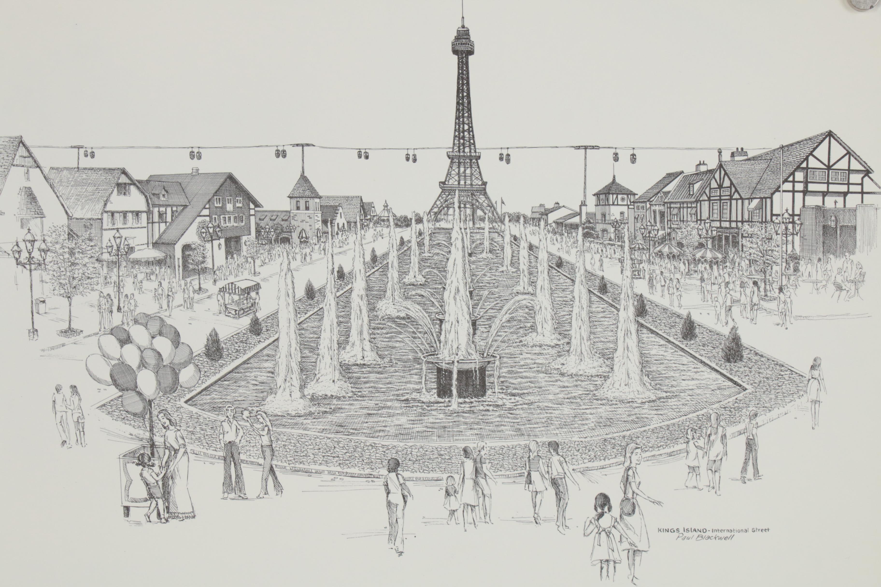 Paul Blackwell Lithograph Portfolio of Ohio and Kentucky Landmarks