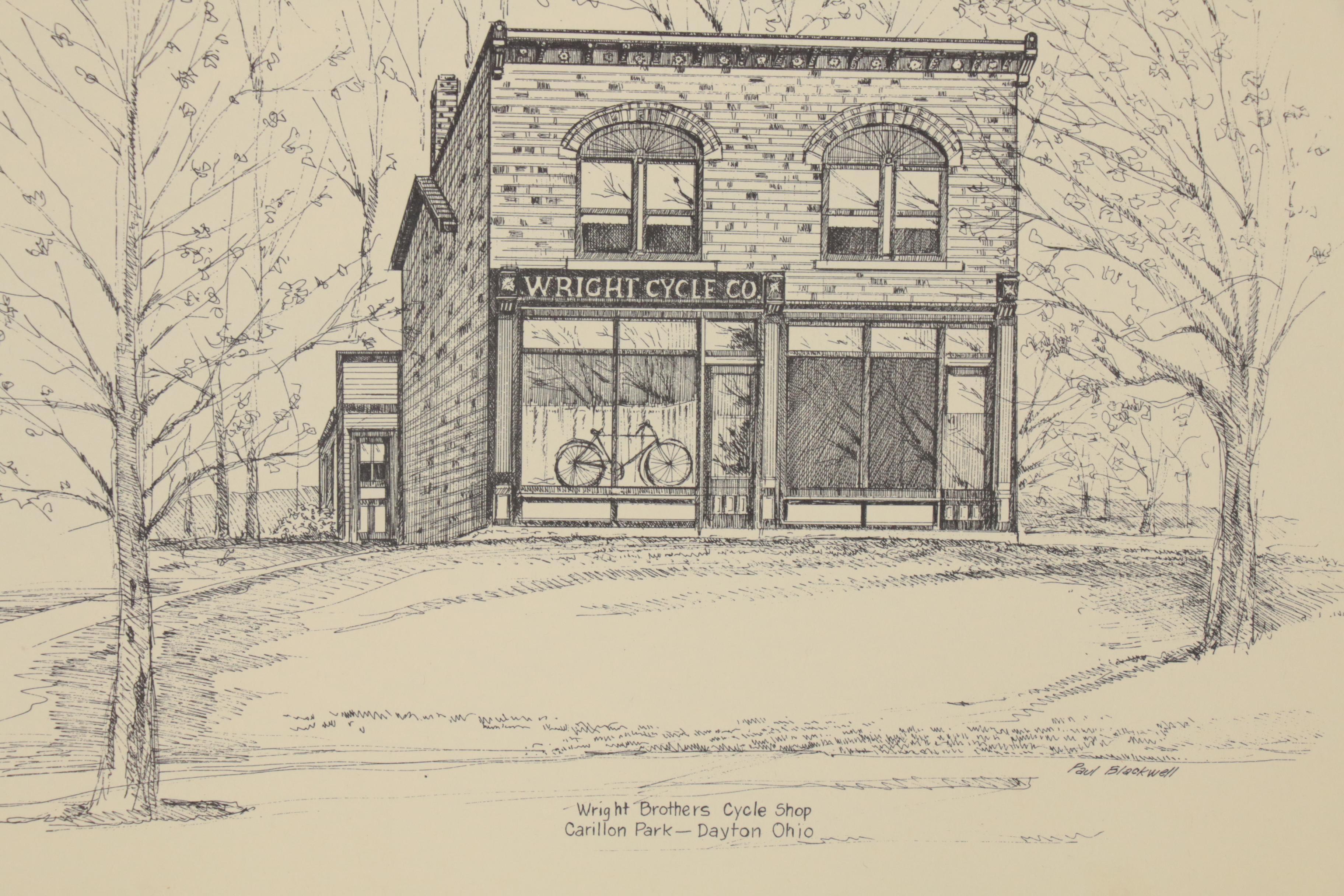 Paul Blackwell Lithograph Portfolio of Ohio and Kentucky Landmarks